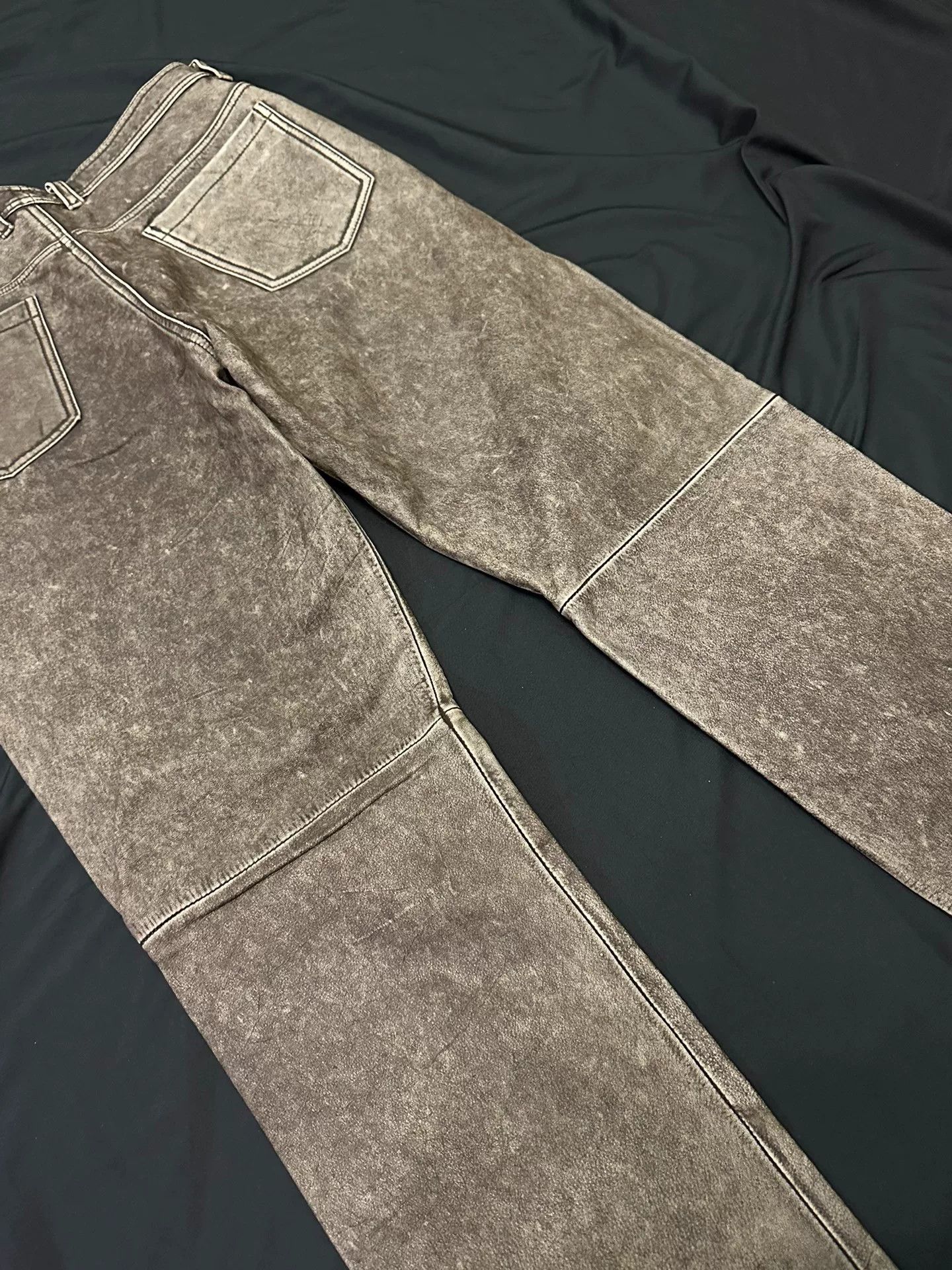 Vintage vintage japanese leather pants with unique finish Size US 34 / EU 50 - 7 Thumbnail