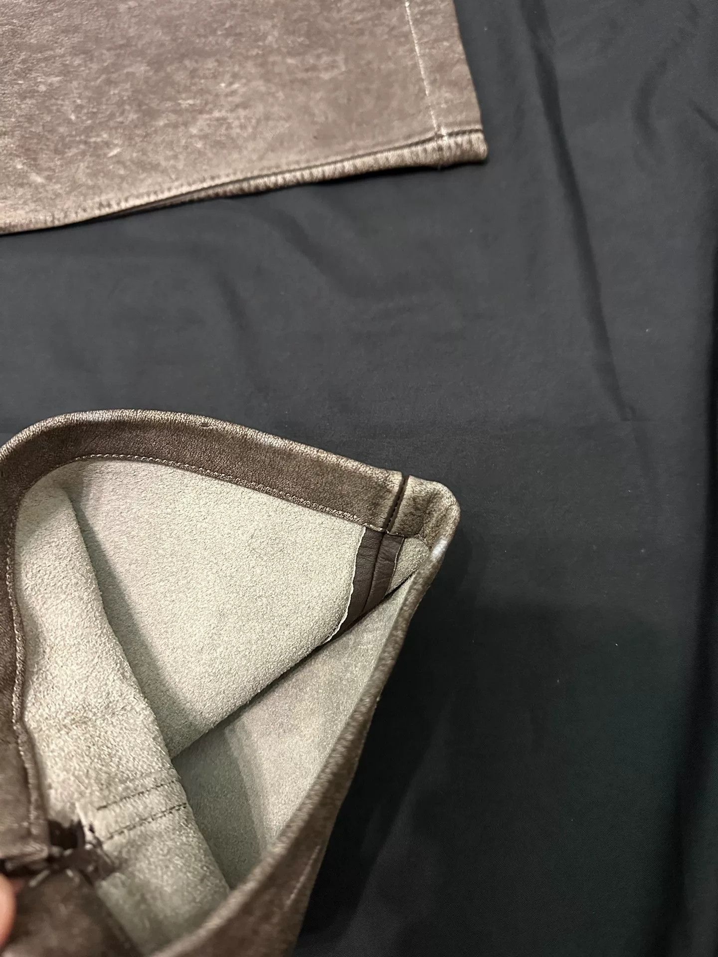Vintage vintage japanese leather pants with unique finish Size US 34 / EU 50 - 9 Thumbnail
