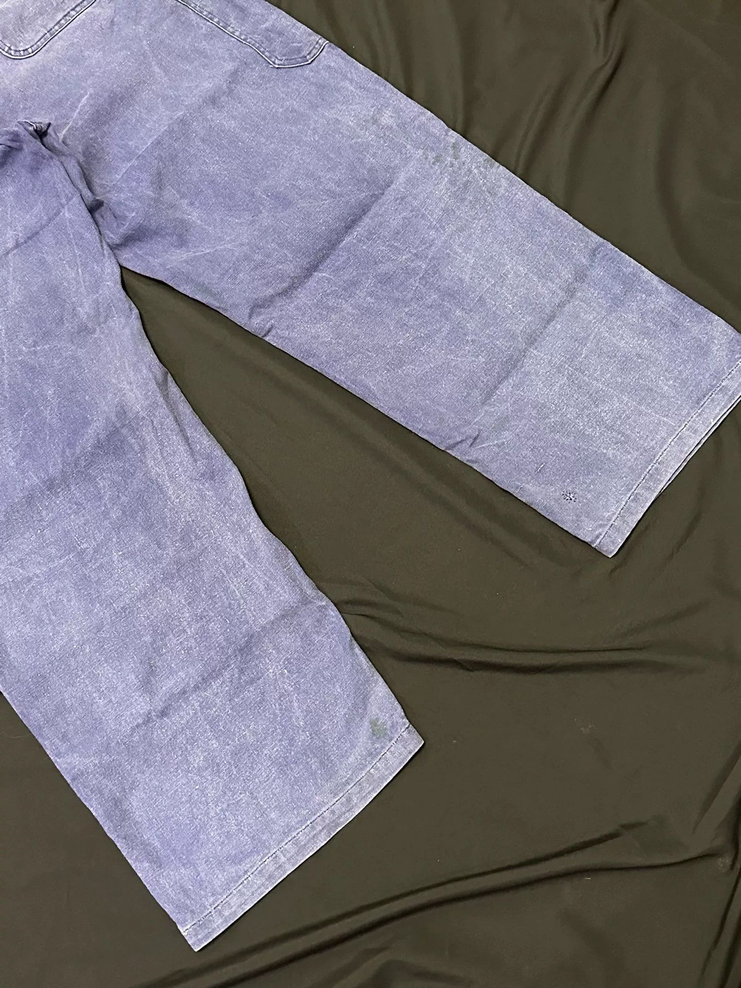 Vintage vintage 50s French Work Pants with Distressed Details Size US 28 / EU 44 - 6 Thumbnail