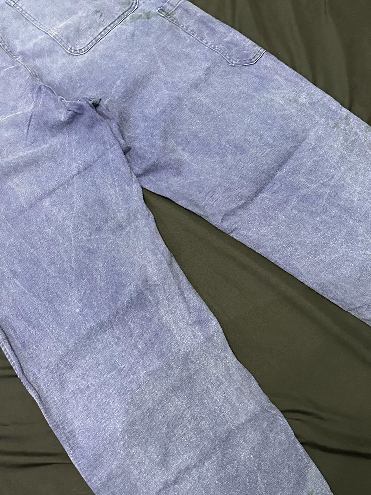 Vintage vintage 50s French Work Pants with Distressed Details Size US 28 / EU 44 - 7 Thumbnail