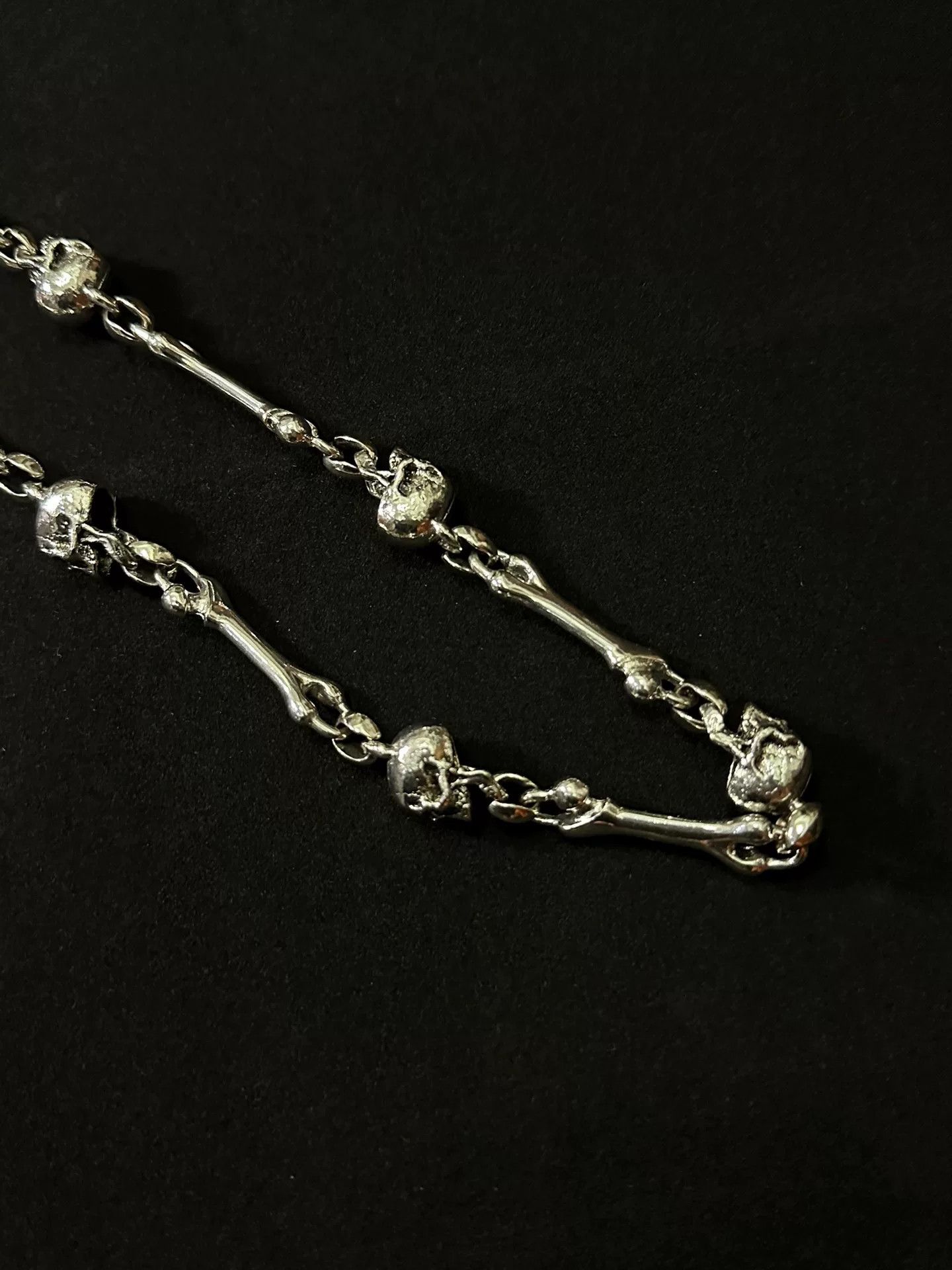 Vintage vintage 90s skull chain wallet chain Size ONE SIZE - 7 Thumbnail