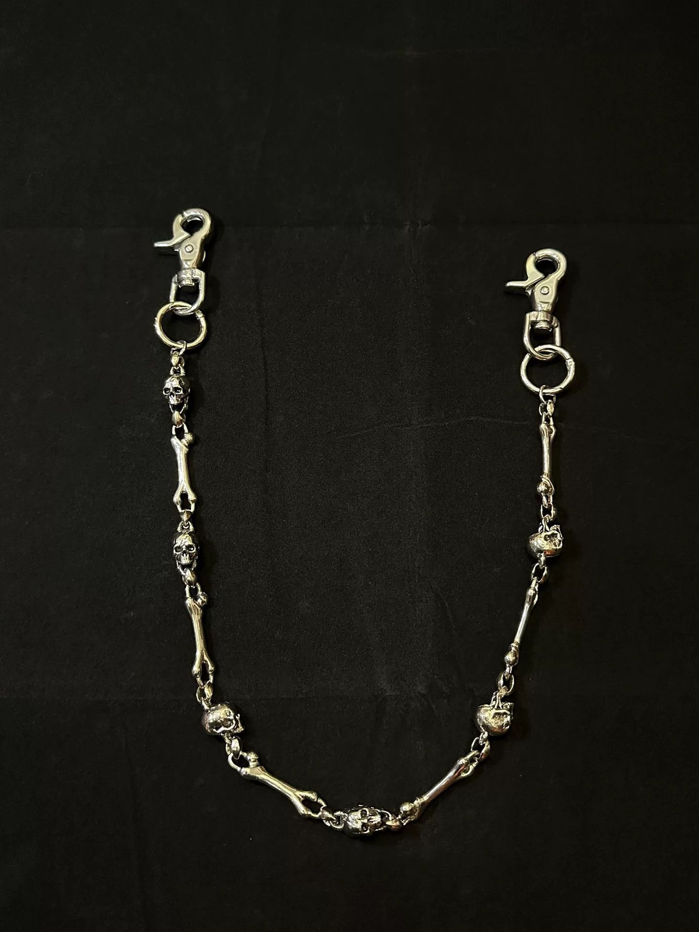 Vintage vintage 90s skull chain wallet chain Size ONE SIZE - 9 Thumbnail