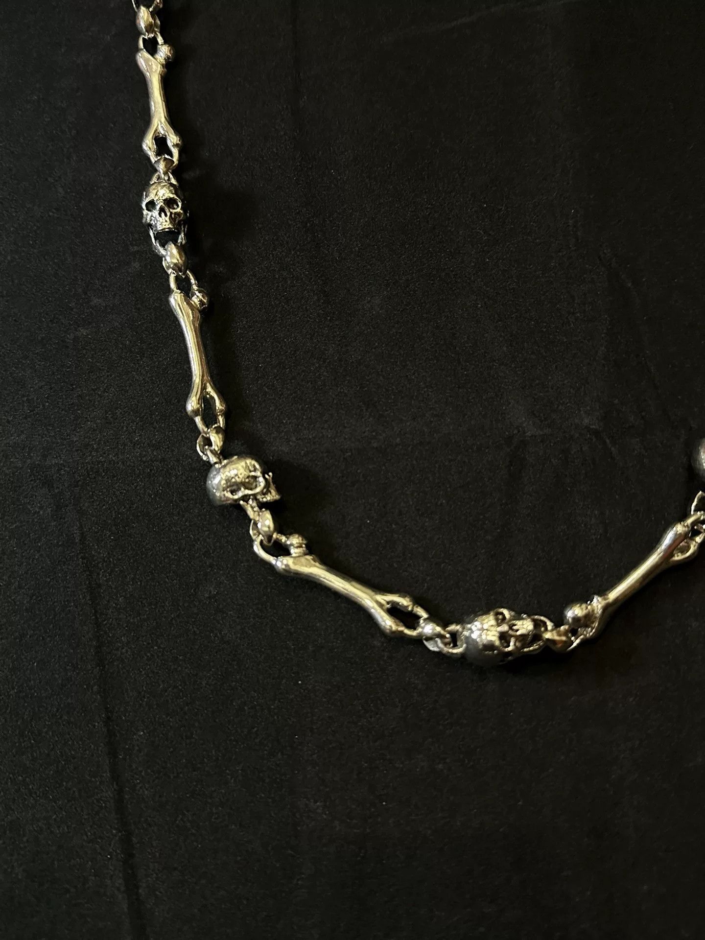 Vintage vintage 90s skull chain wallet chain Size ONE SIZE - 3 Thumbnail