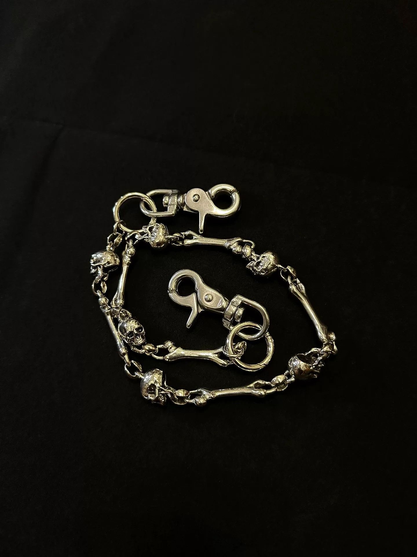 Vintage vintage 90s skull chain wallet chain Size ONE SIZE - 8 Thumbnail