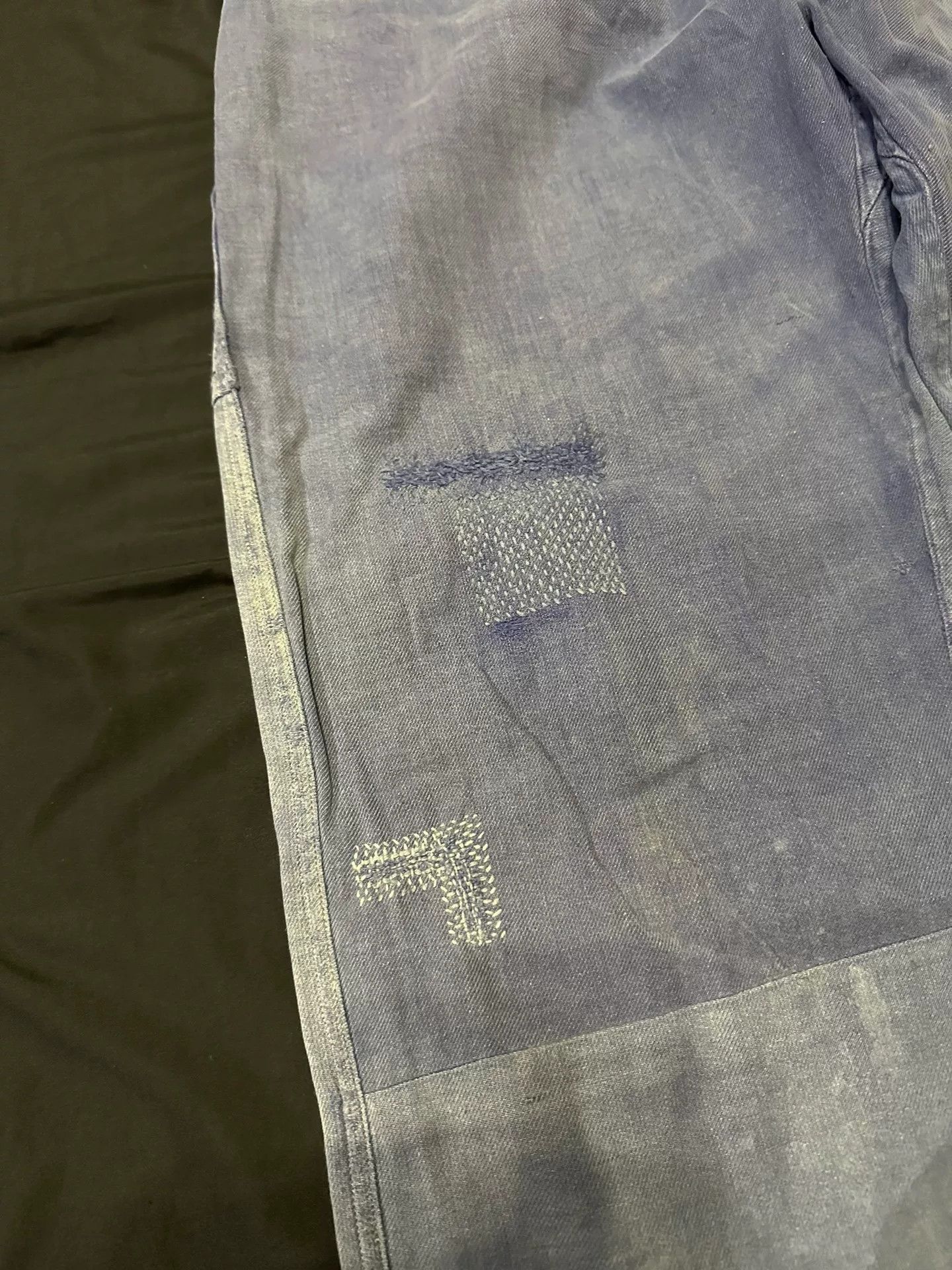 Vintage vintage french workwear boro pants Size US 34 / EU 50 - 2 Thumbnail