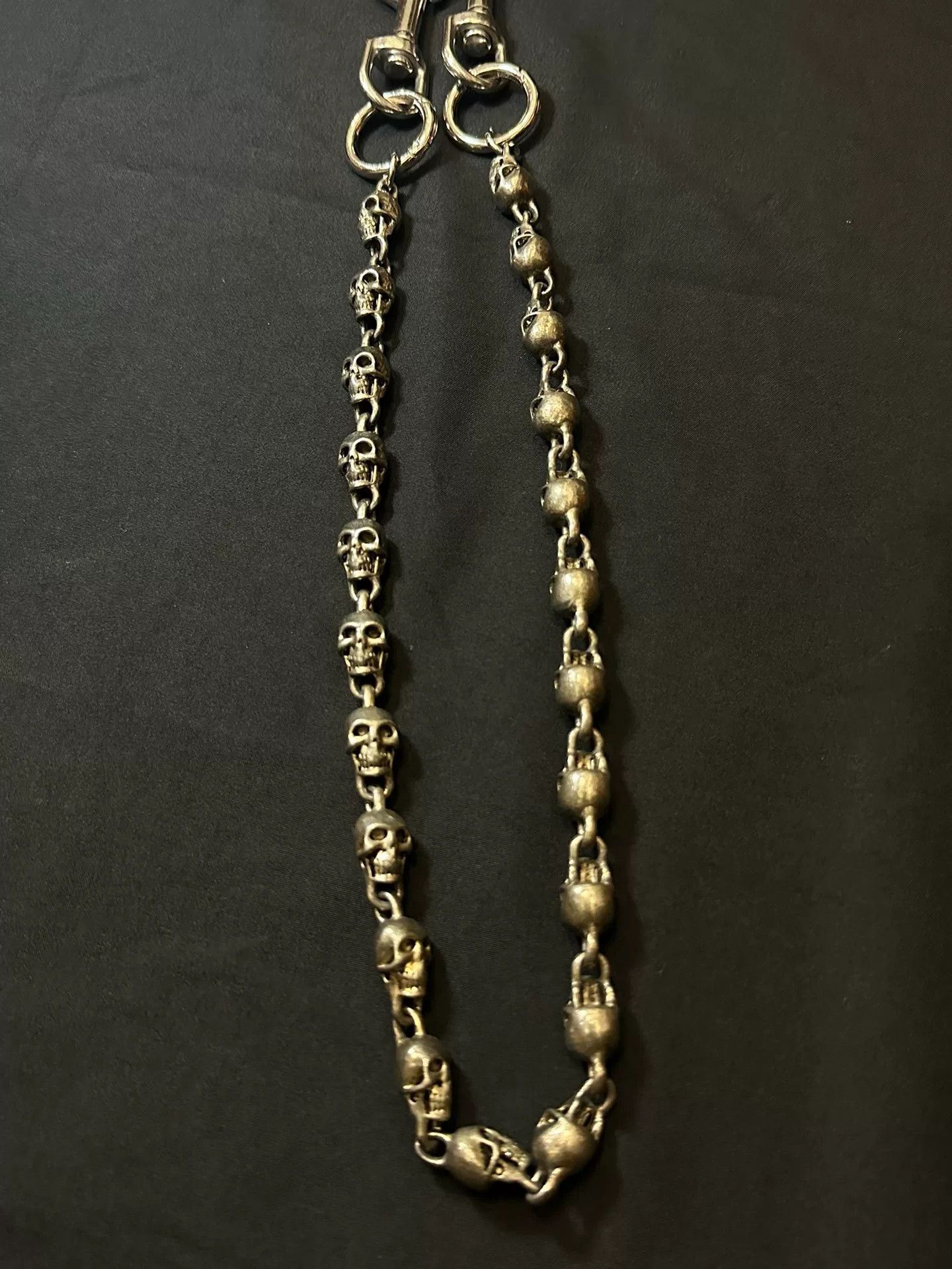 Vintage vintage skull chain key wallet belt Size ONE SIZE - 6 Thumbnail
