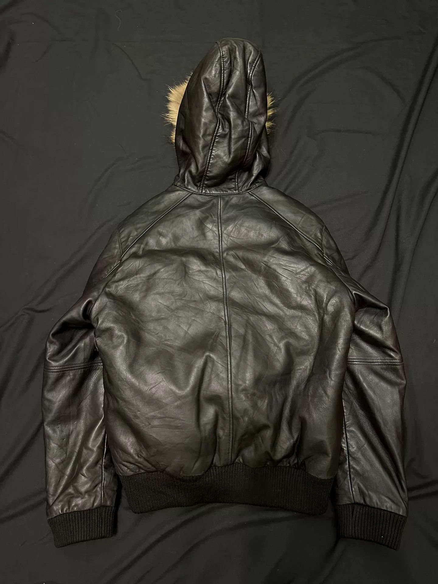 Vintage vintage black n2b bomber leather jacket Size US L / EU 52-54 / 3 - 6 Thumbnail