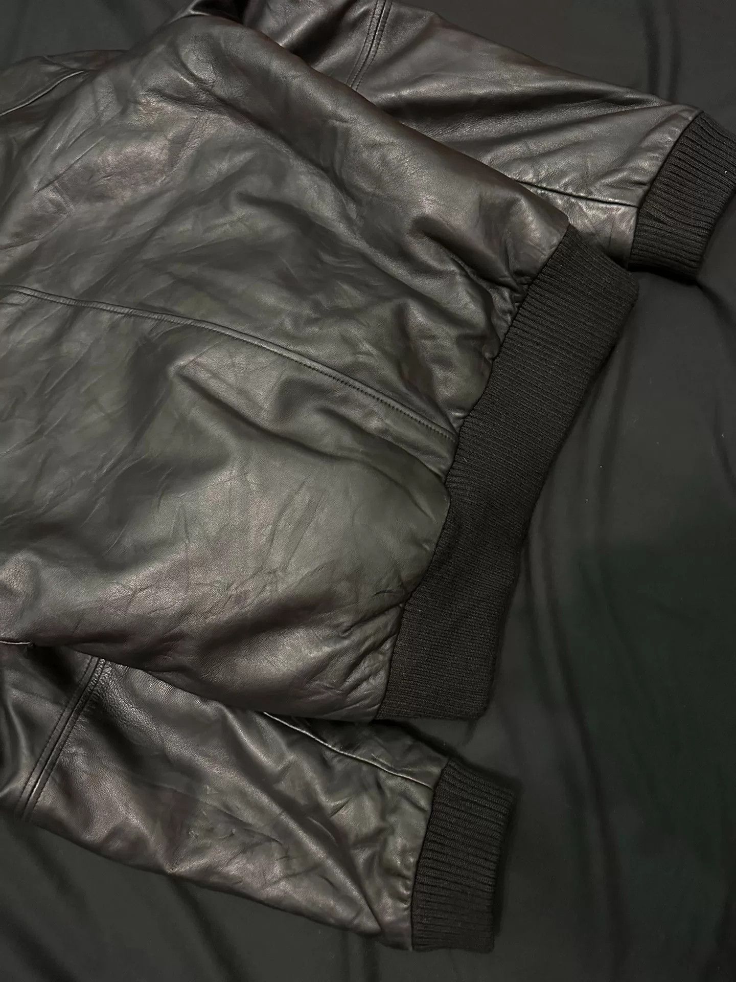 Vintage vintage black n2b bomber leather jacket Size US L / EU 52-54 / 3 - 7 Thumbnail