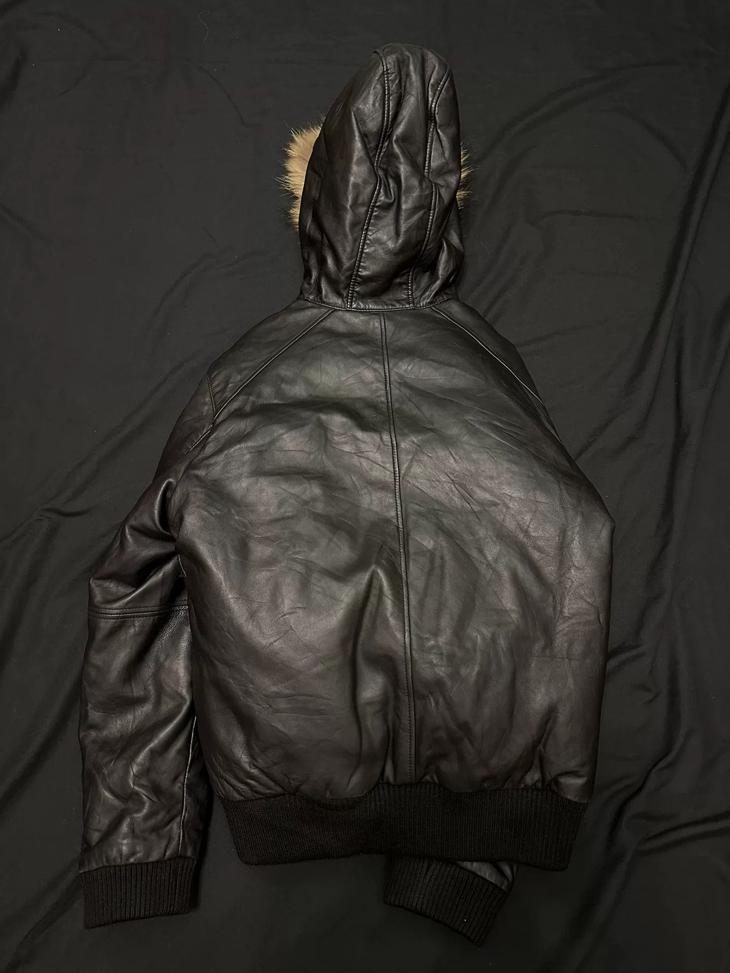 Vintage vintage black n2b bomber leather jacket Size US L / EU 52-54 / 3 - 5 Thumbnail