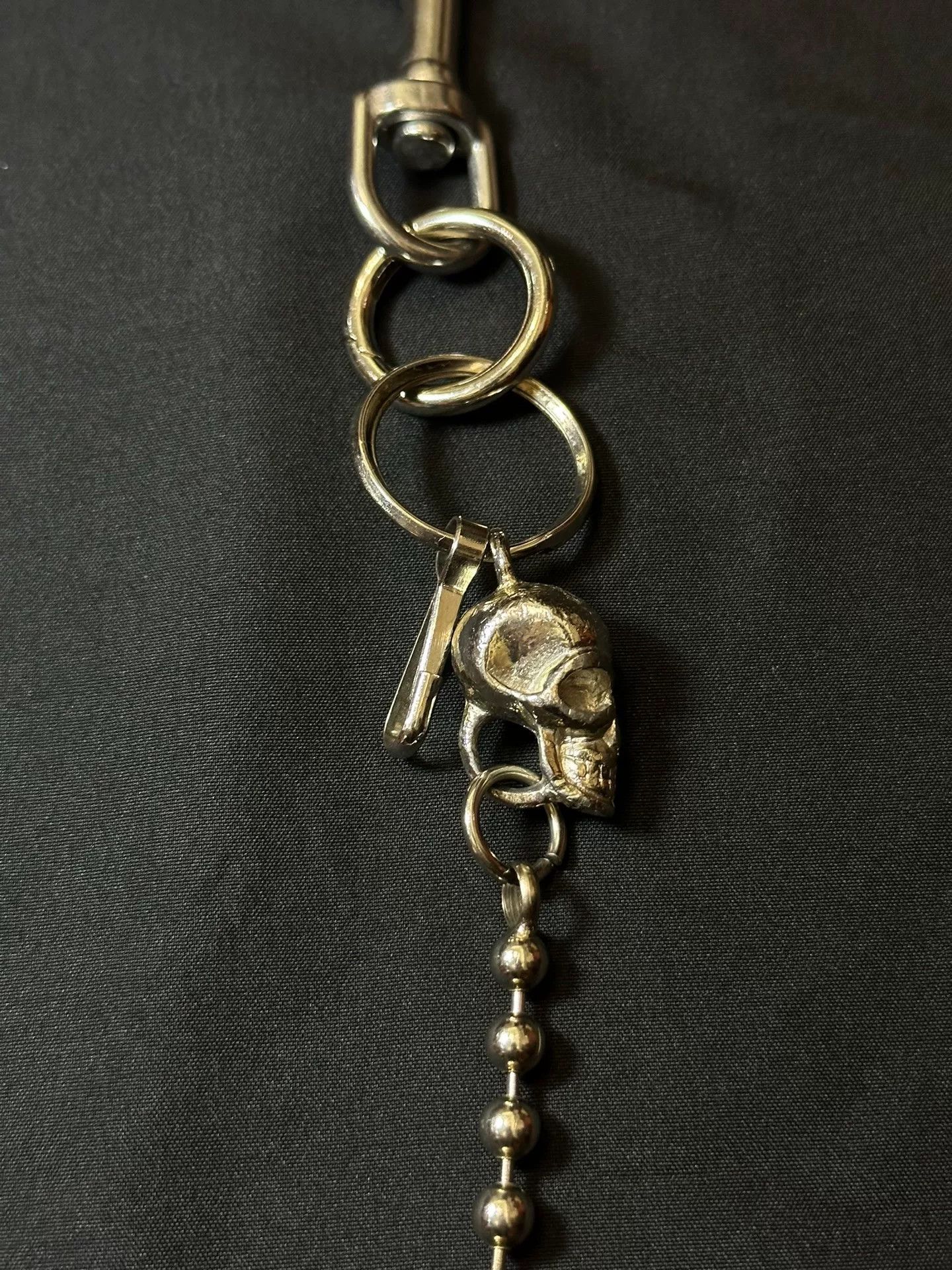 Vintage vintage skull bead chain from the 90s Size ONE SIZE - 2 Thumbnail
