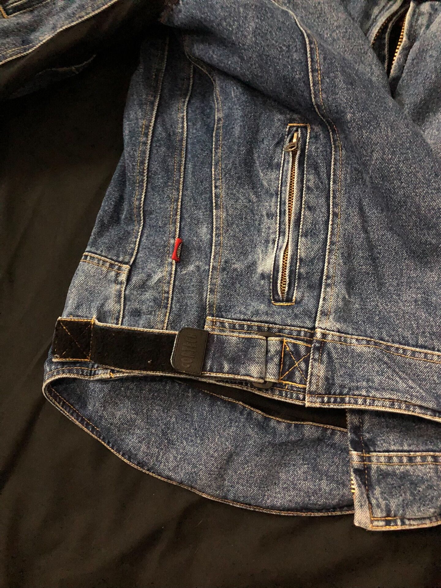 Vintage vintage motorcycle denim jacket from 90s Size US M / EU 48-50 / 2 - 4 Thumbnail
