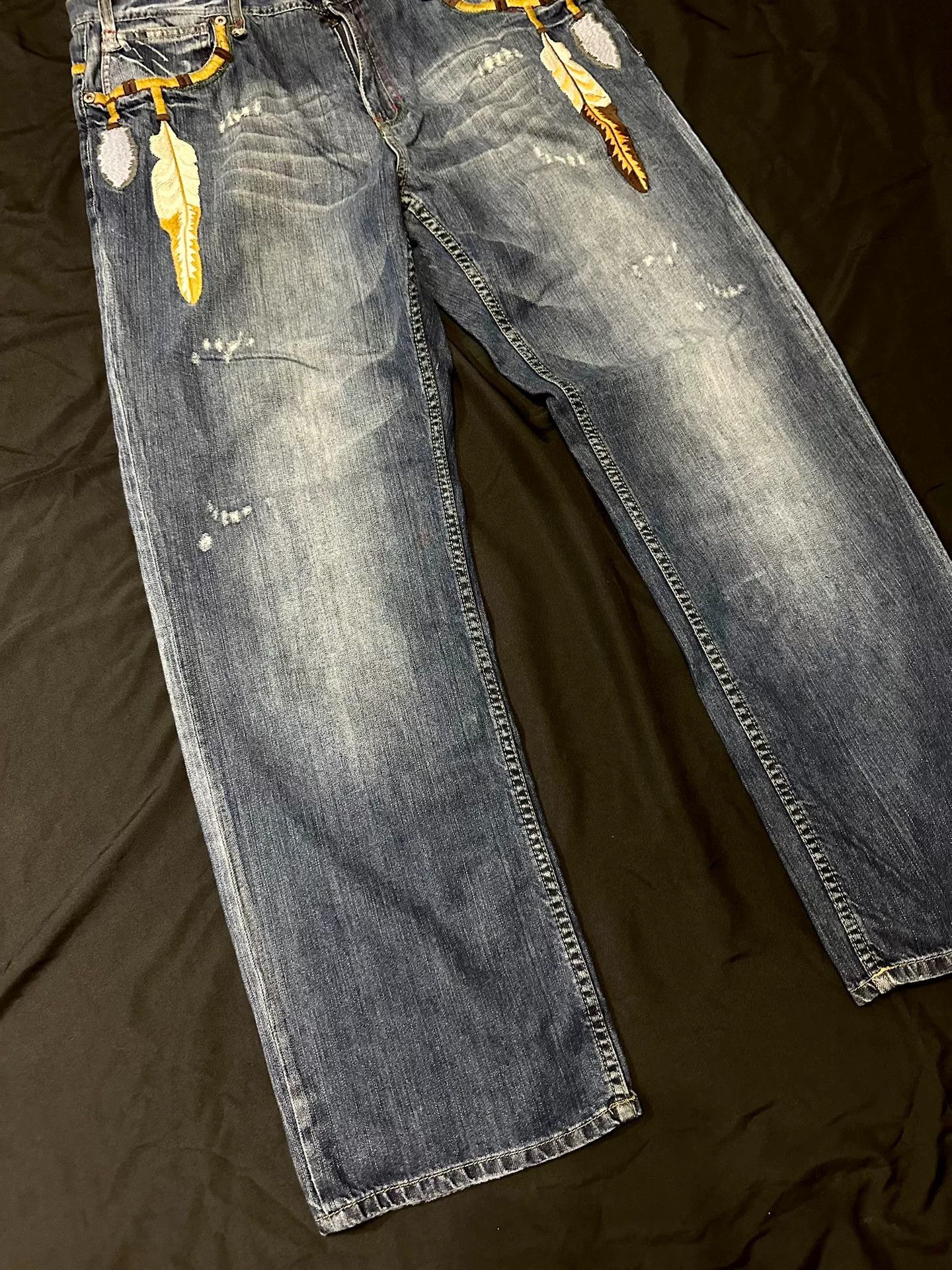 Vintage vintage akademiks Indian denim baggy pants Size US 38 / EU 54 - 2 Thumbnail