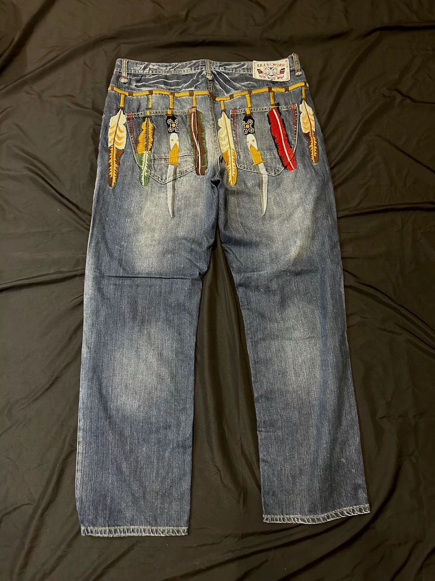 Vintage vintage akademiks Indian denim baggy pants Size US 38 / EU 54 - 7 Thumbnail