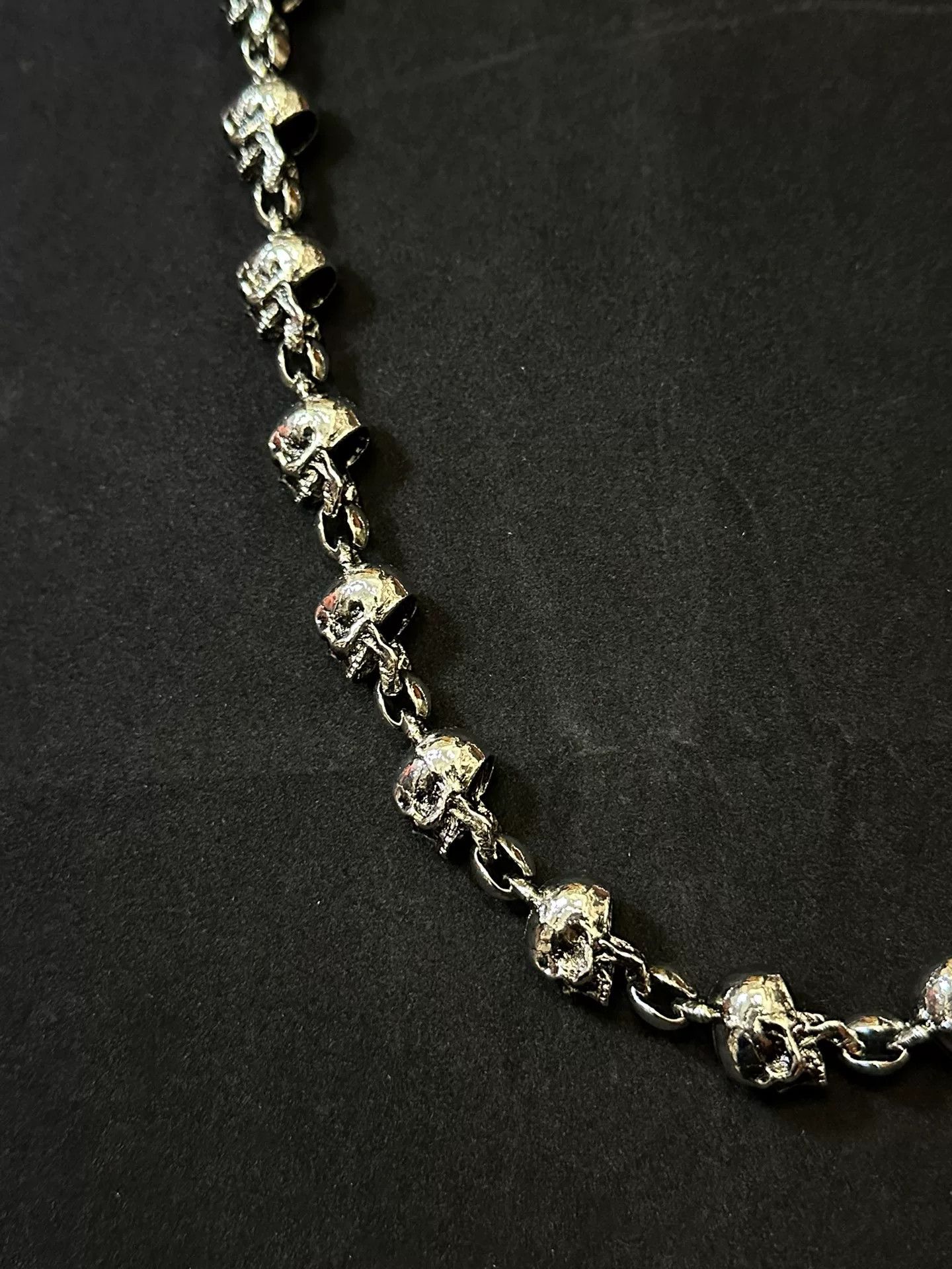 Vintage vintage 90s skull chain belt link wallet chain Size ONE SIZE - 3 Thumbnail