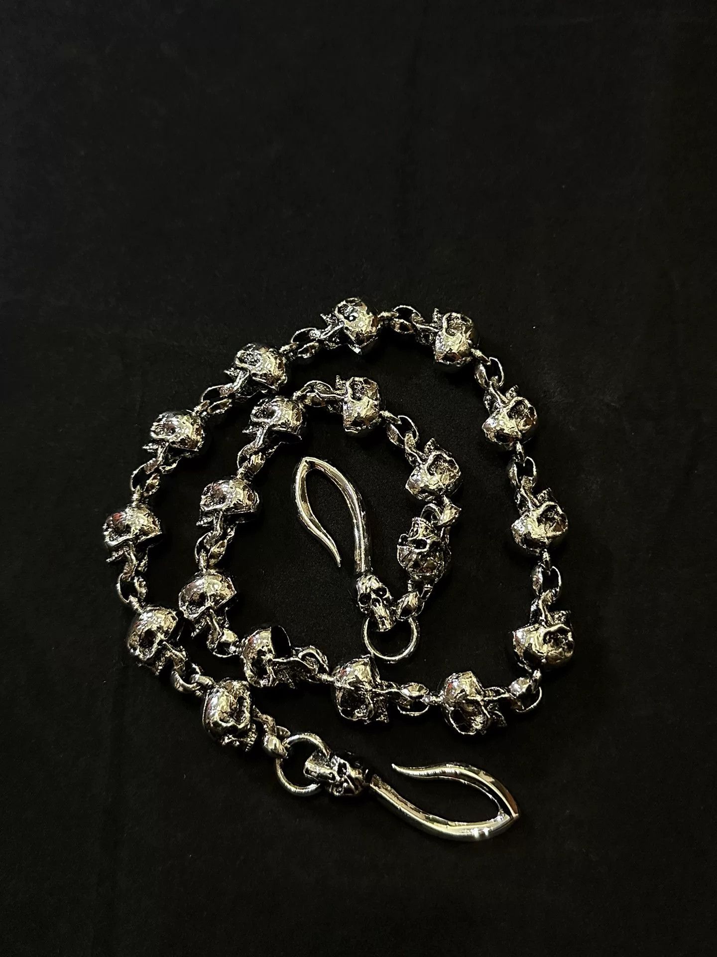 Vintage vintage 90s skull chain belt link wallet chain Size ONE SIZE - 6 Thumbnail
