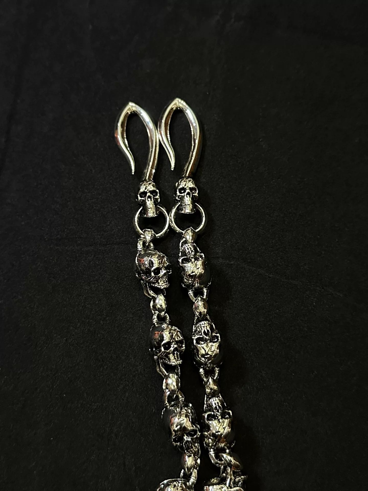 Vintage vintage 90s skull chain belt link wallet chain Size ONE SIZE - 8 Thumbnail