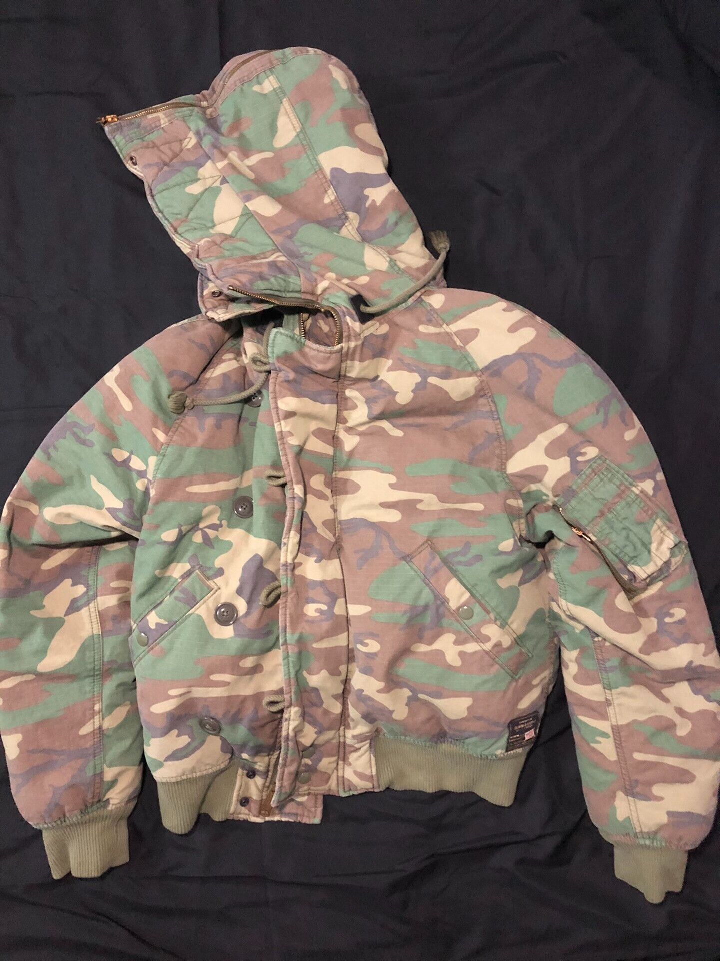 Vintage vintage camo n2b bomber jacket Size US M / EU 48-50 / 2 - 2 Thumbnail
