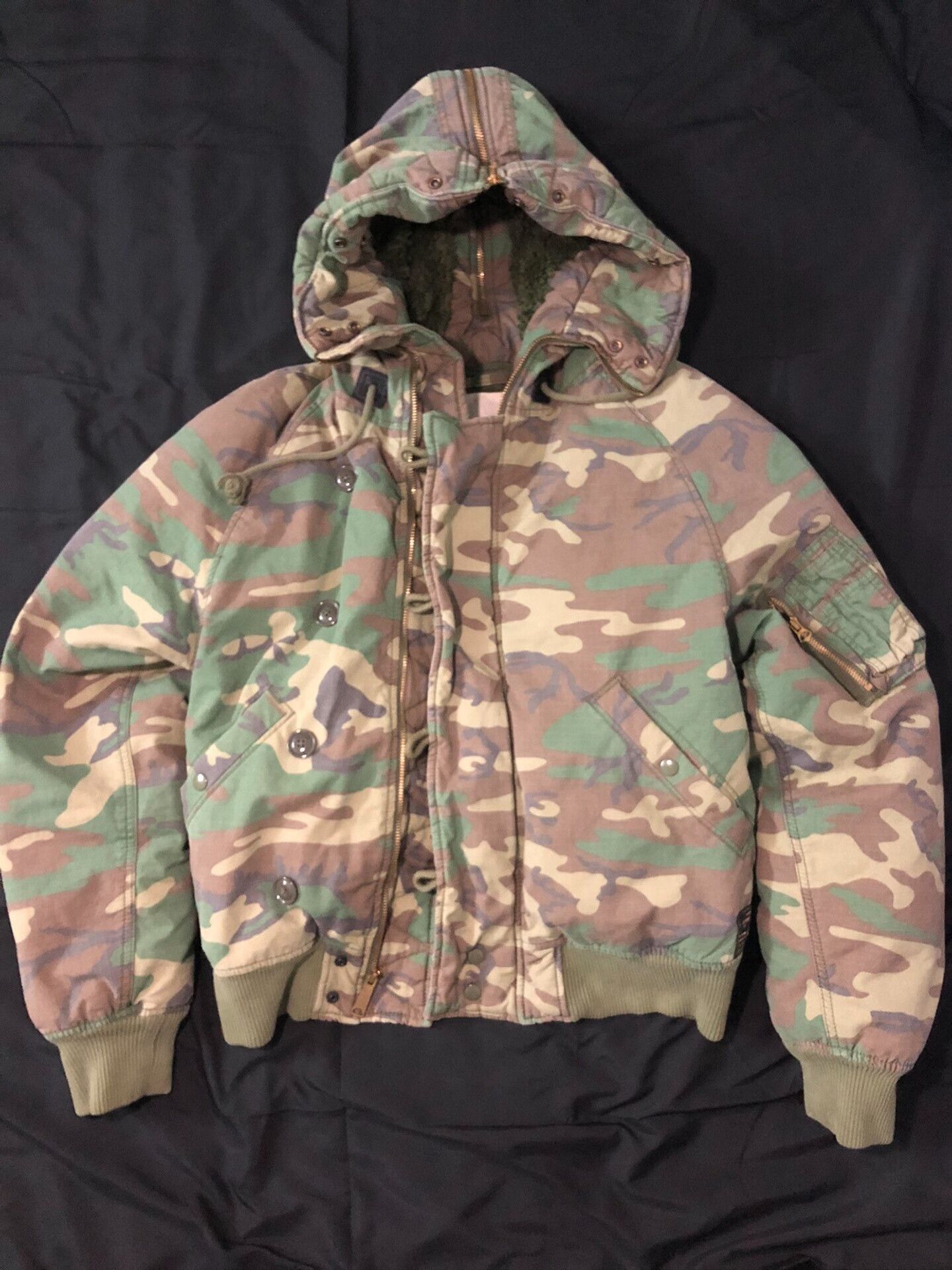 Vintage vintage camo n2b bomber jacket Size US M / EU 48-50 / 2 - 3 Thumbnail