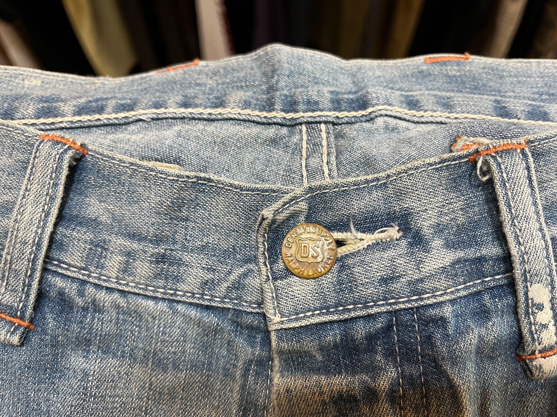 RRL Ralph Lauren distressed double rl denim pants Size US 30 / EU 46 - 3 Thumbnail