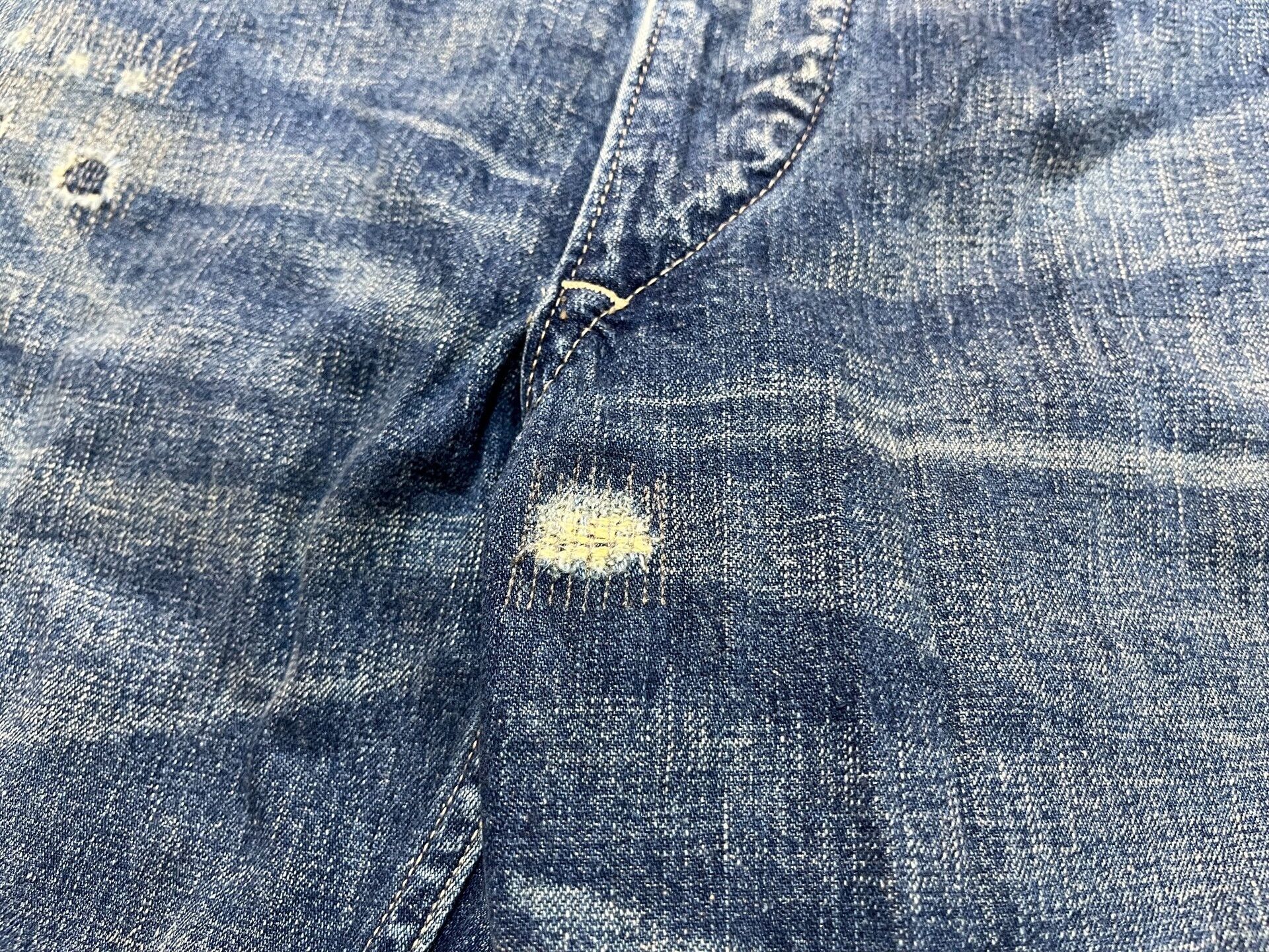RRL Ralph Lauren distressed rrl denim jeans by ralph lauren Size US 34 / EU 50 - 7 Thumbnail