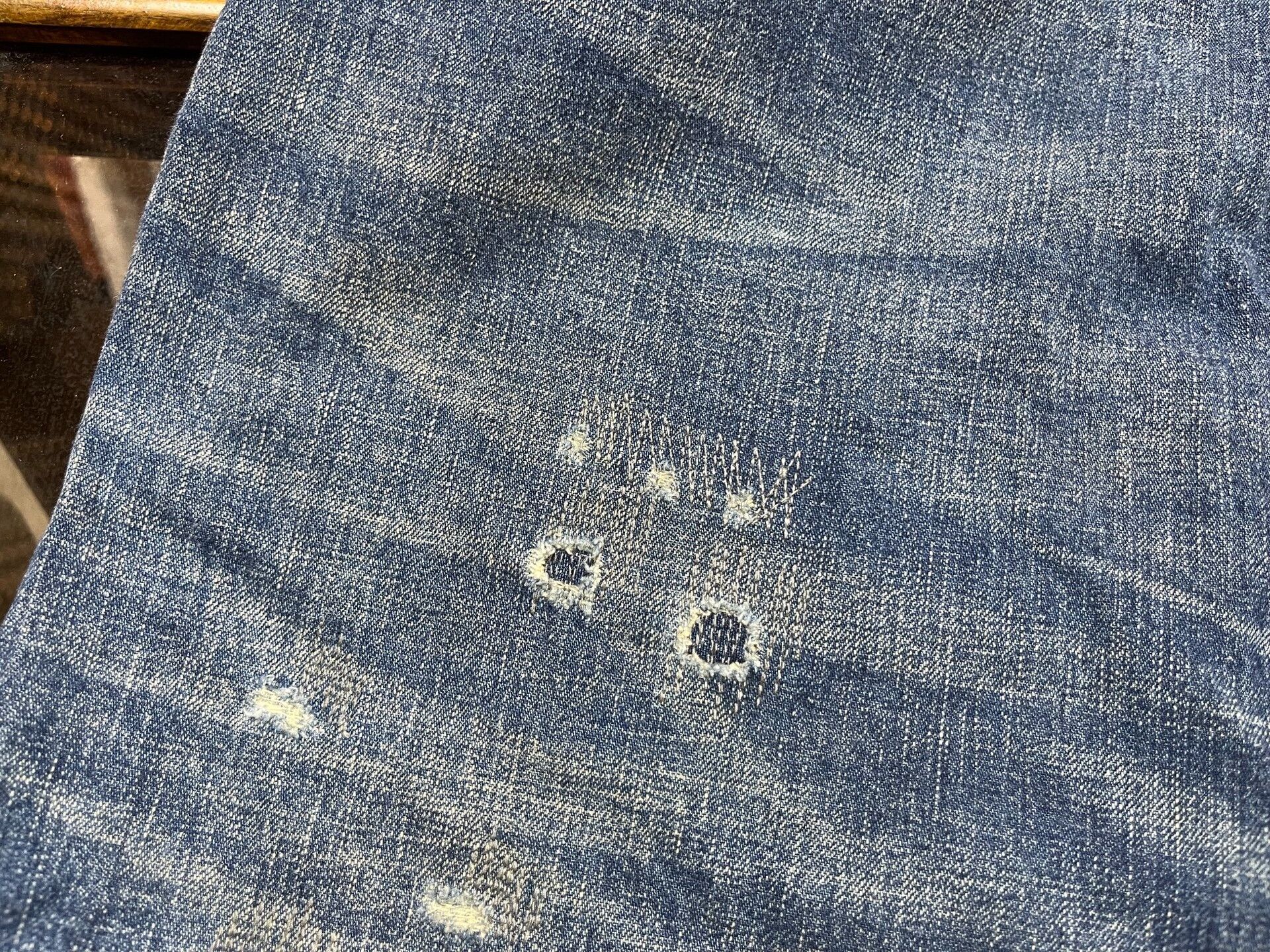 RRL Ralph Lauren distressed rrl denim jeans by ralph lauren Size US 34 / EU 50 - 6 Thumbnail