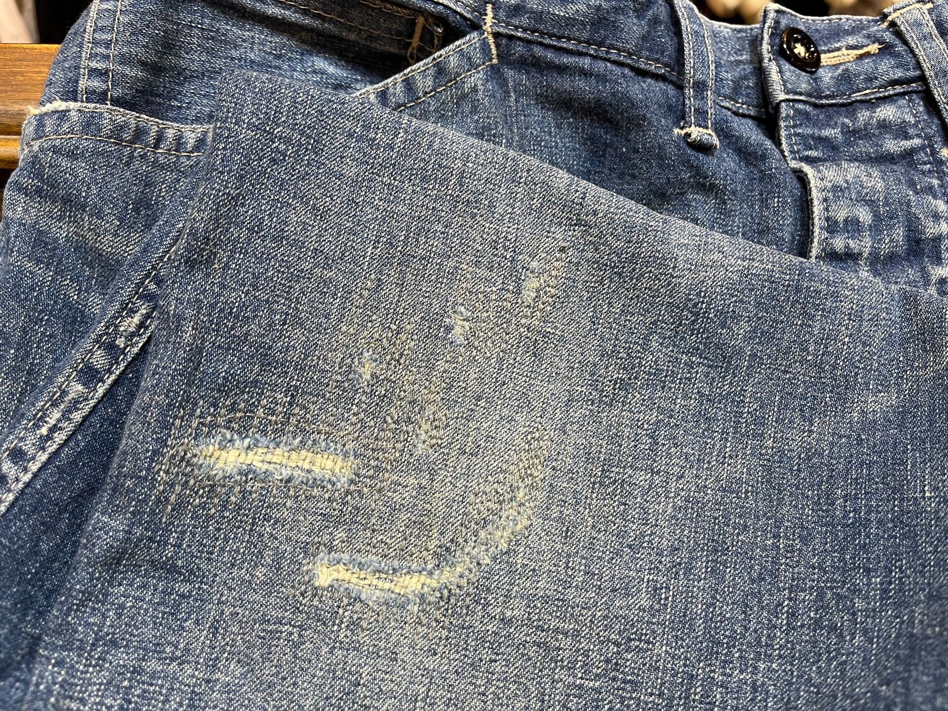 RRL Ralph Lauren distressed rrl denim jeans by ralph lauren Size US 34 / EU 50 - 8 Thumbnail