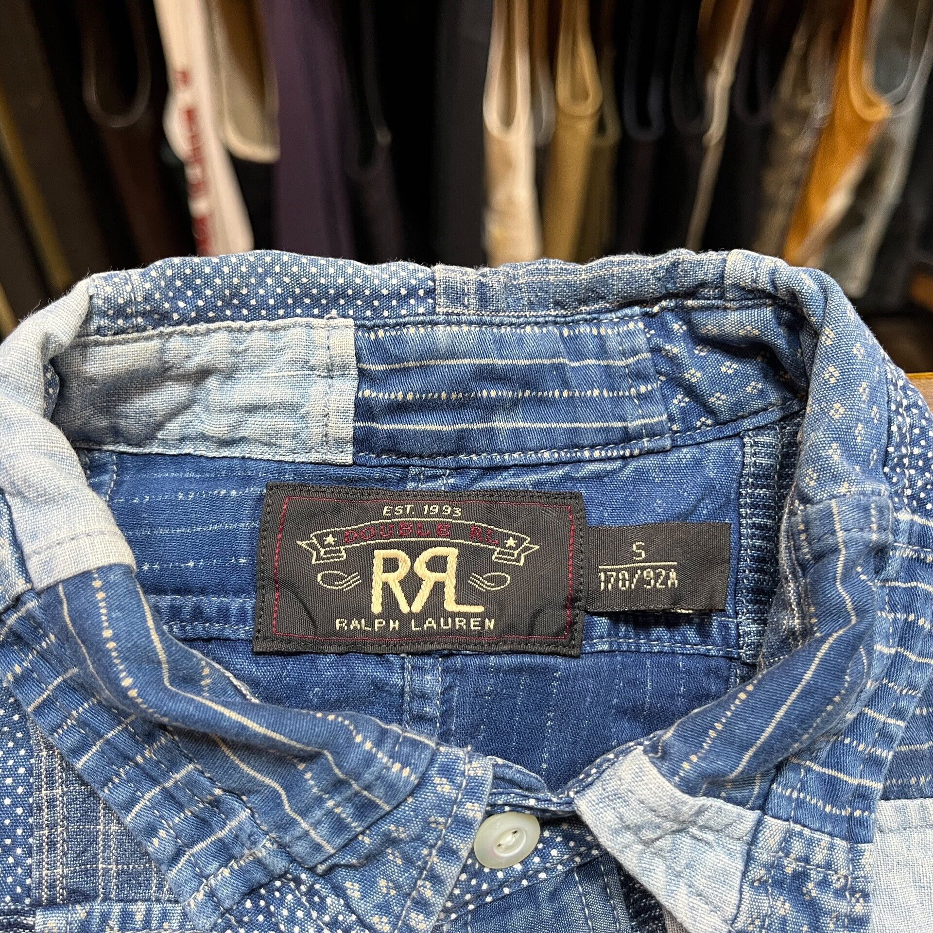 RRL Ralph Lauren patchwork short sleeve shirt by RRL Size US S / EU 44-46 / 1 - 3 Thumbnail