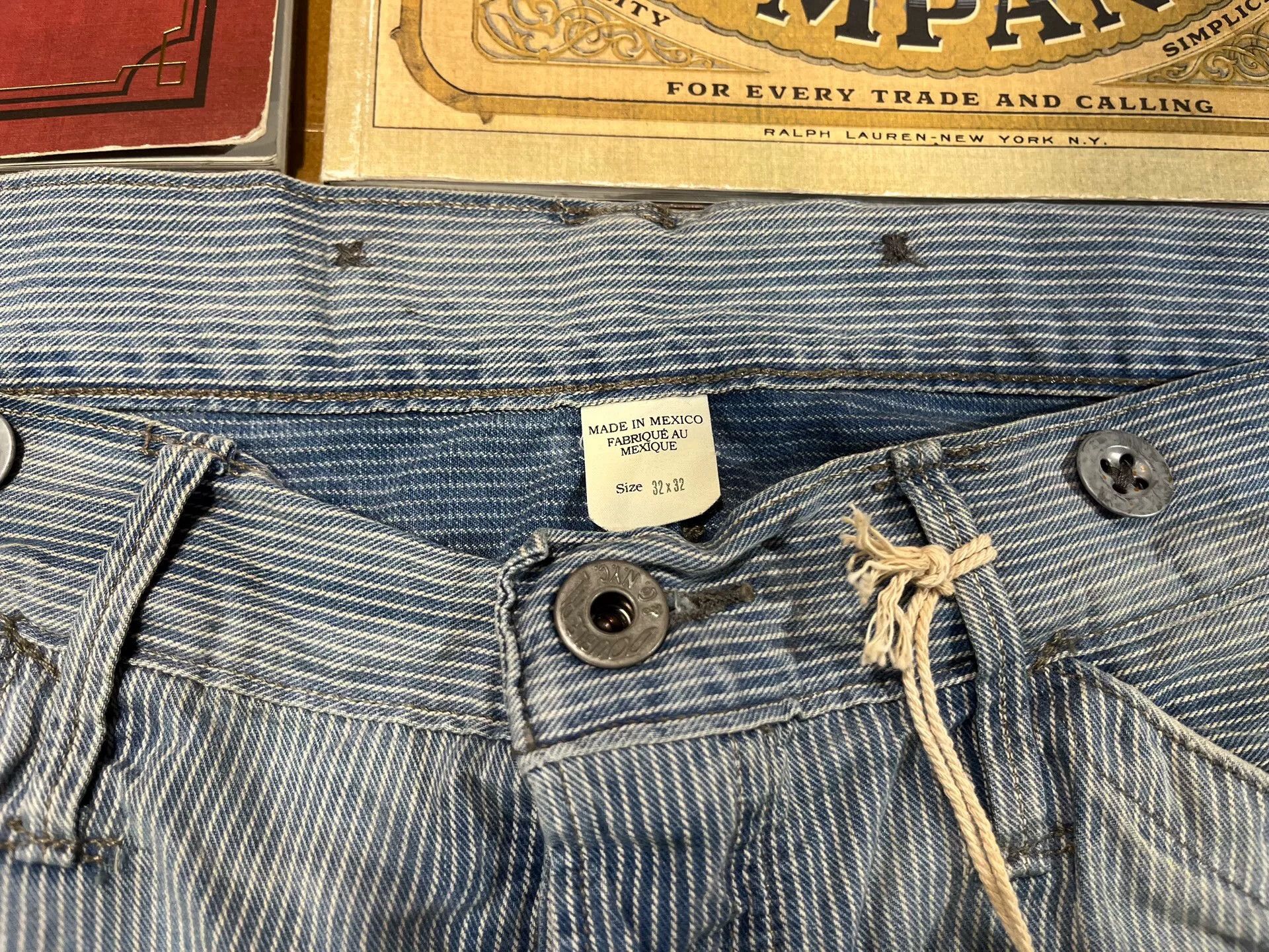 RRL Ralph Lauren distressed striped casual pants by Ralph Lauren Size US 32 / EU 48 - 3 Thumbnail
