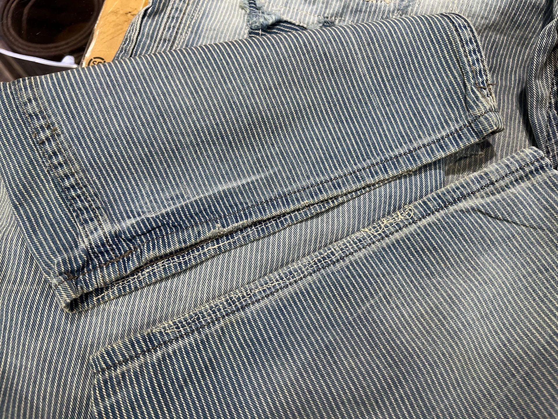RRL Ralph Lauren distressed striped casual pants by Ralph Lauren Size US 32 / EU 48 - 8 Thumbnail