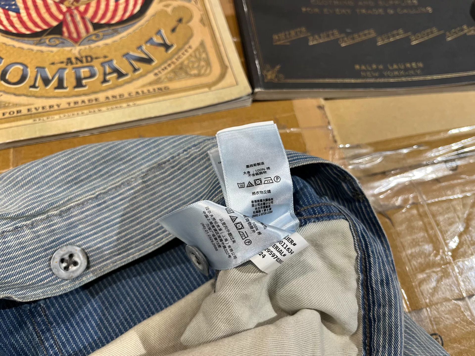 RRL Ralph Lauren distressed striped casual pants by Ralph Lauren Size US 32 / EU 48 - 4 Thumbnail