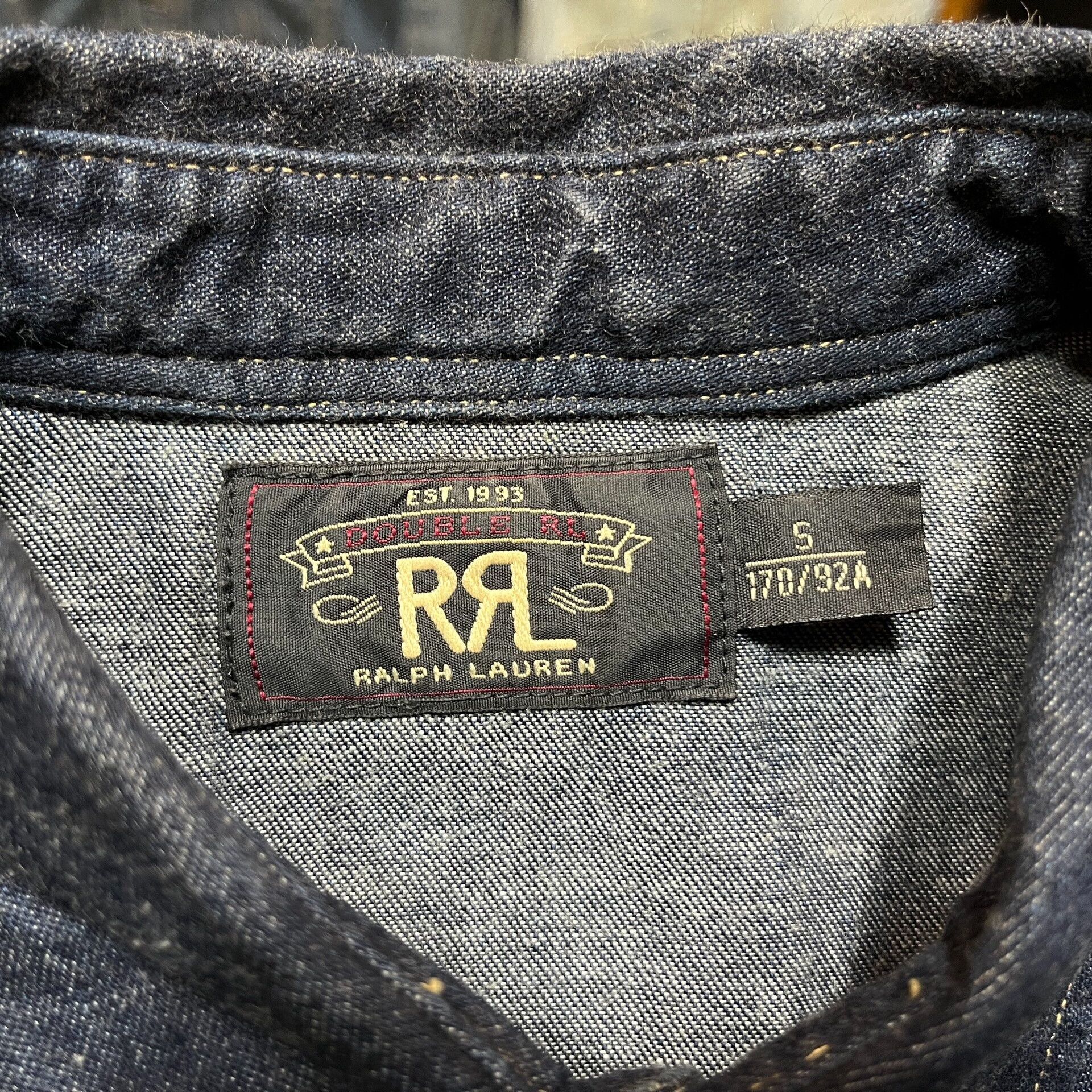 RRL Ralph Lauren rrl denim long sleeve shirt by ralph lauren Size US S / EU 44-46 / 1 - 3 Thumbnail