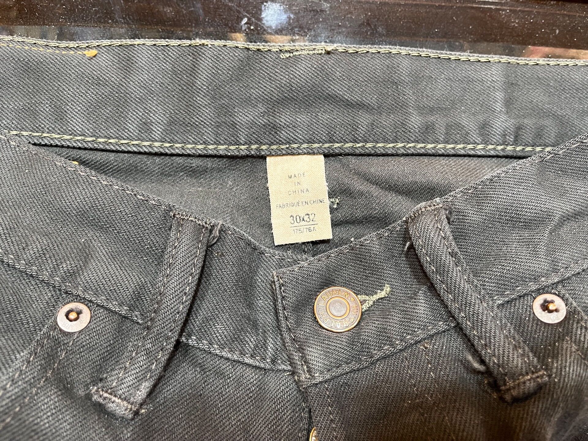 RRL Ralph Lauren gray distressed denim pants by Ralph Lauren Size US 30 / EU 46 - 3 Thumbnail