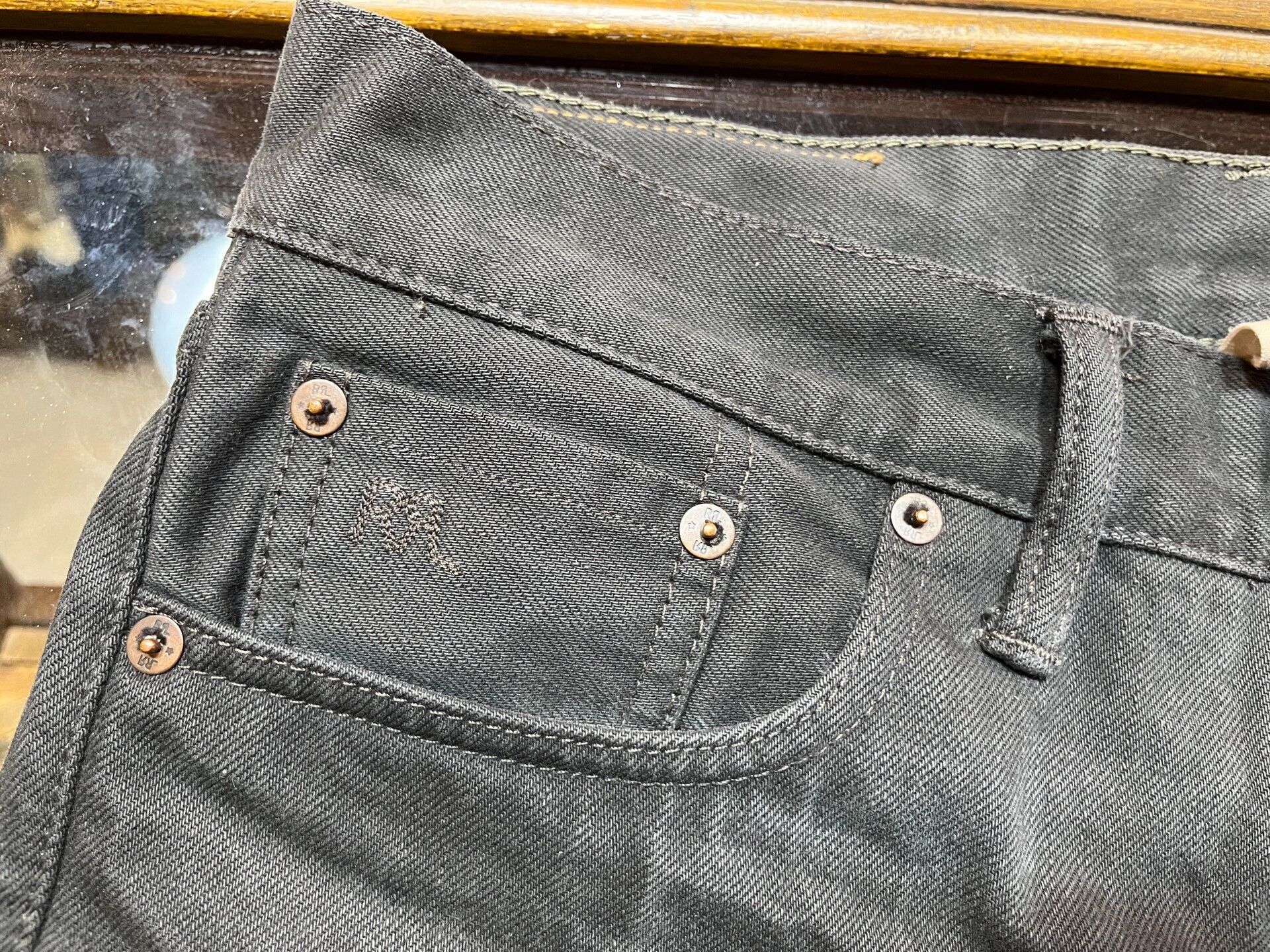 RRL Ralph Lauren gray distressed denim pants by Ralph Lauren Size US 30 / EU 46 - 4 Thumbnail