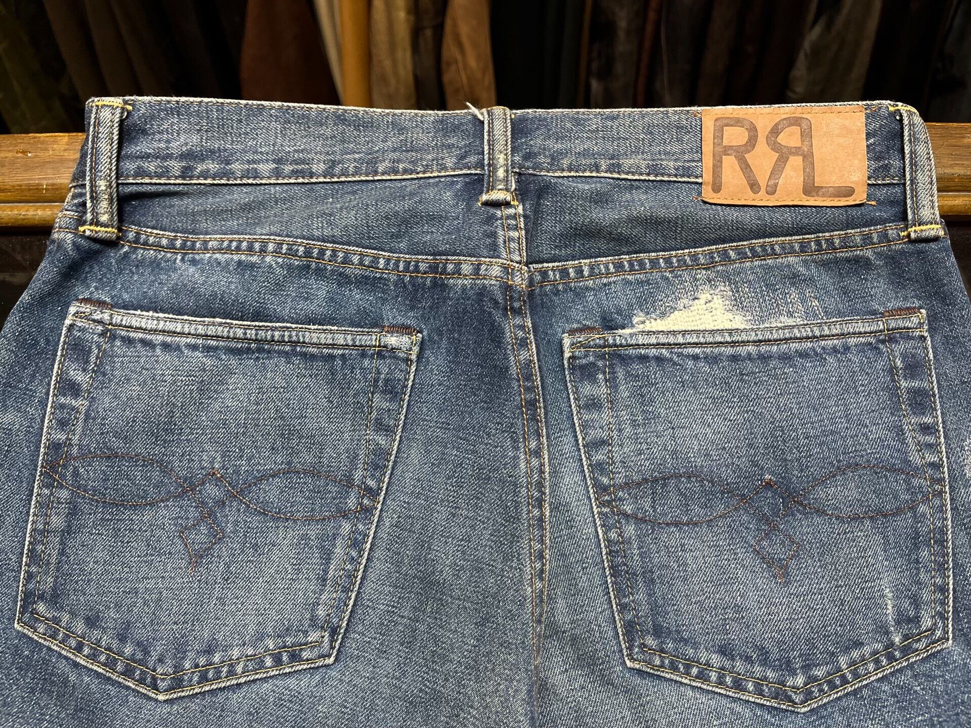 RRL Ralph Lauren distressed rrl jeans by ralph lauren Size US 30 / EU 46 - 9 Thumbnail