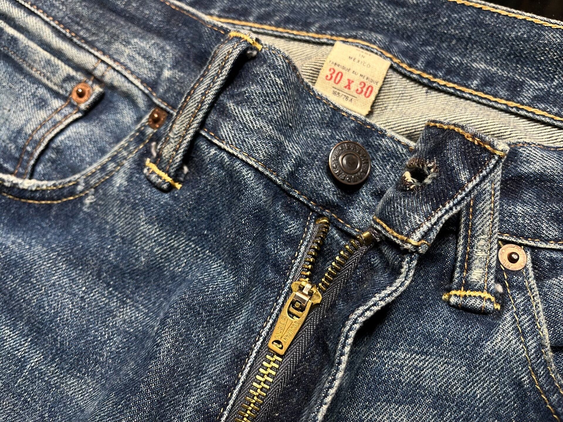 RRL Ralph Lauren distressed rrl jeans by ralph lauren Size US 30 / EU 46 - 8 Thumbnail
