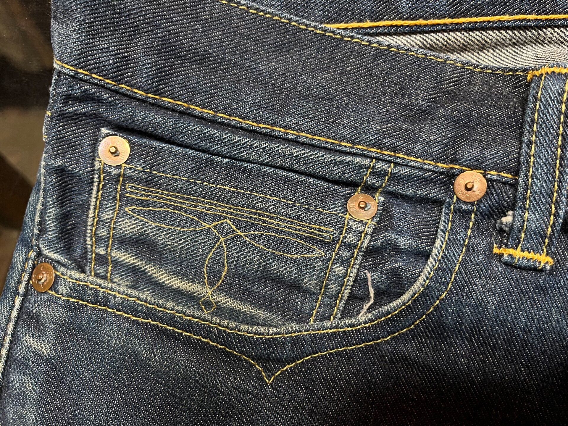 RRL Ralph Lauren vintage rrl five pocket denim jeans Size US 32 / EU 48 - 4 Thumbnail