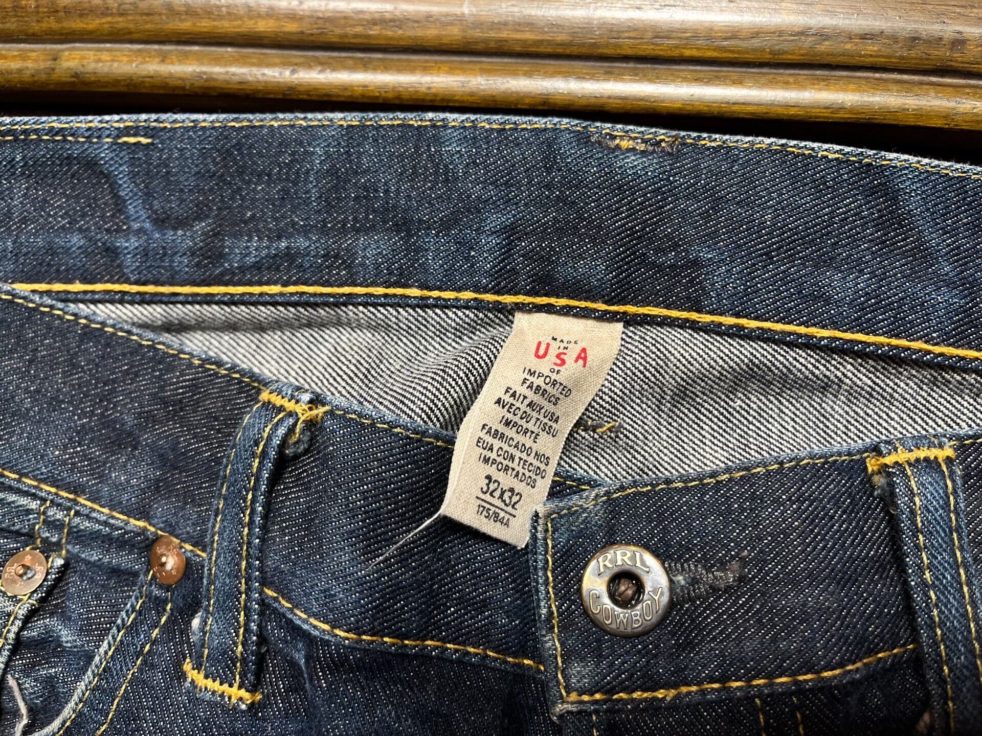 RRL Ralph Lauren vintage rrl five pocket denim jeans Size US 32 / EU 48 - 3 Thumbnail