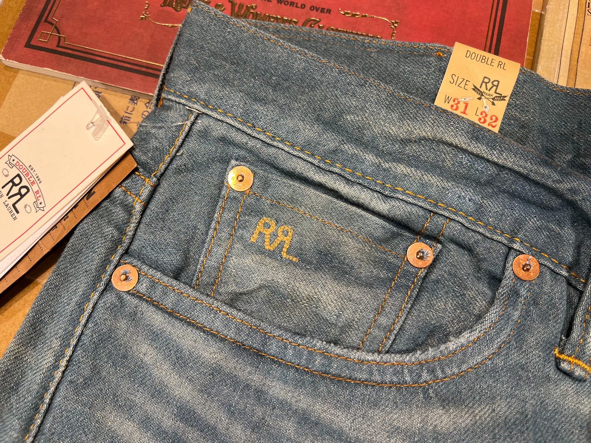 RRL Ralph Lauren rrl patchwork distressed jeans by ralph lauren Size US 32 / EU 48 - 6 Thumbnail