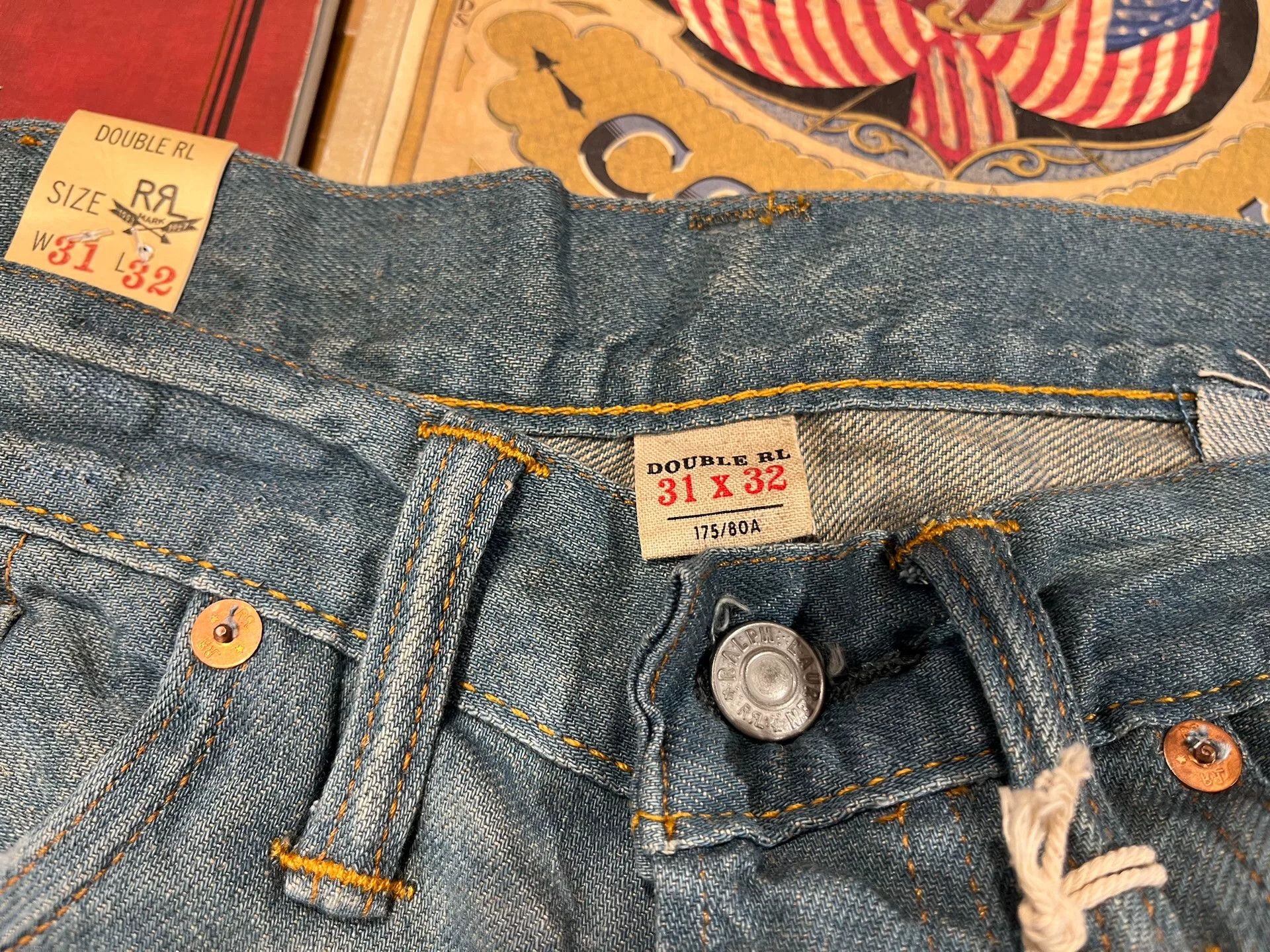 RRL Ralph Lauren rrl patchwork distressed jeans by ralph lauren Size US 32 / EU 48 - 3 Thumbnail