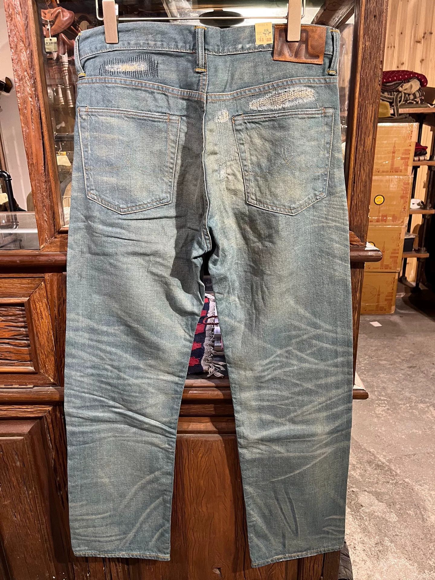 RRL Ralph Lauren rrl patchwork distressed jeans by ralph lauren Size US 32 / EU 48 - 2 Thumbnail