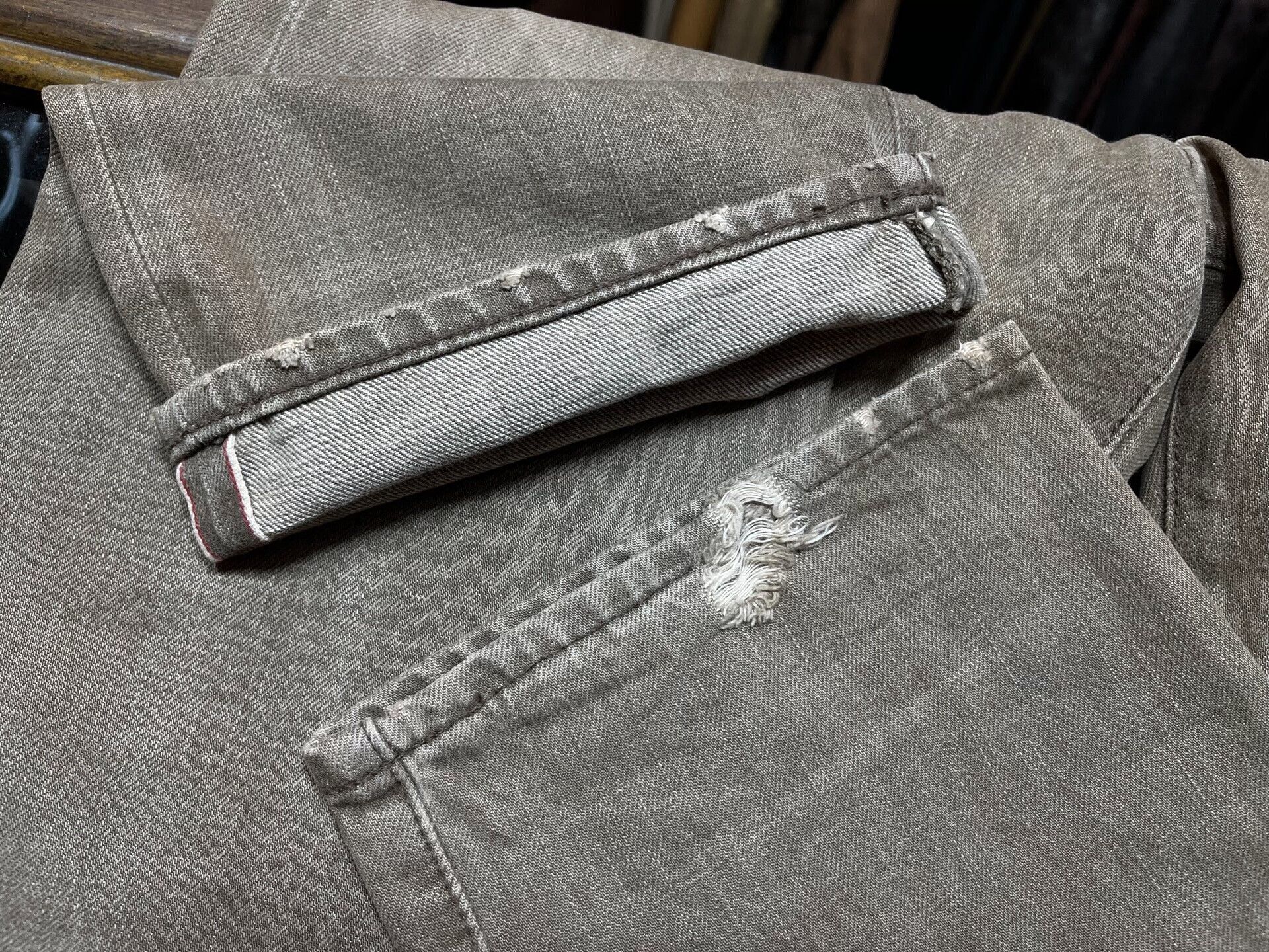 RRL Ralph Lauren vintage rrl distressed denim pants by ralph lauren Size US 30 / EU 46 - 9 Thumbnail