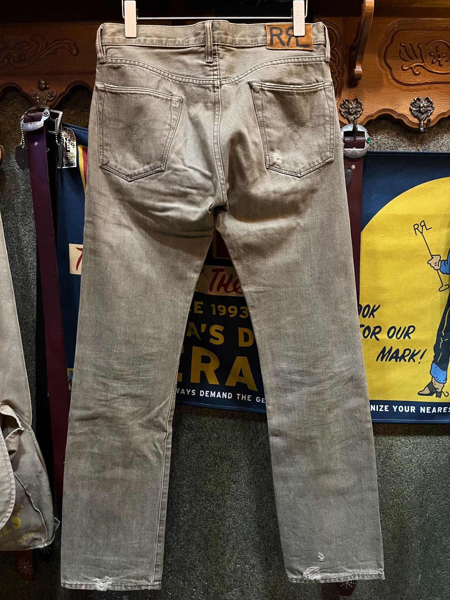 RRL Ralph Lauren vintage rrl distressed denim pants by ralph lauren Size US 30 / EU 46 - 2 Thumbnail
