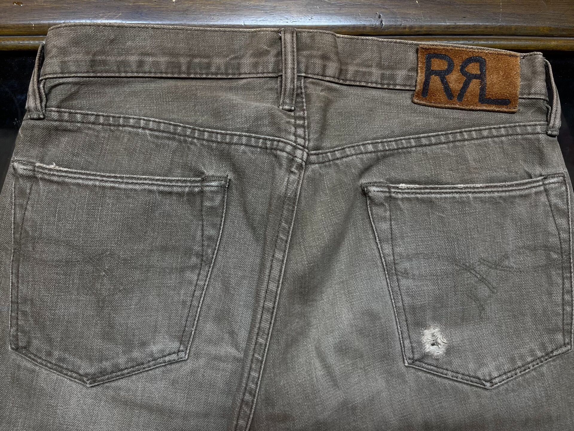 RRL Ralph Lauren vintage rrl distressed denim pants by ralph lauren Size US 30 / EU 46 - 8 Thumbnail