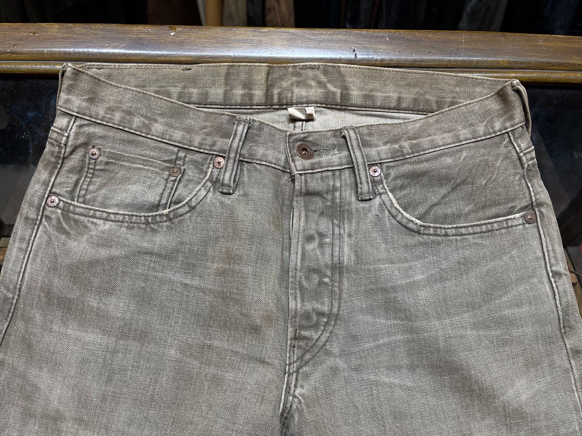 RRL Ralph Lauren vintage rrl distressed denim pants by ralph lauren Size US 30 / EU 46 - 4 Thumbnail