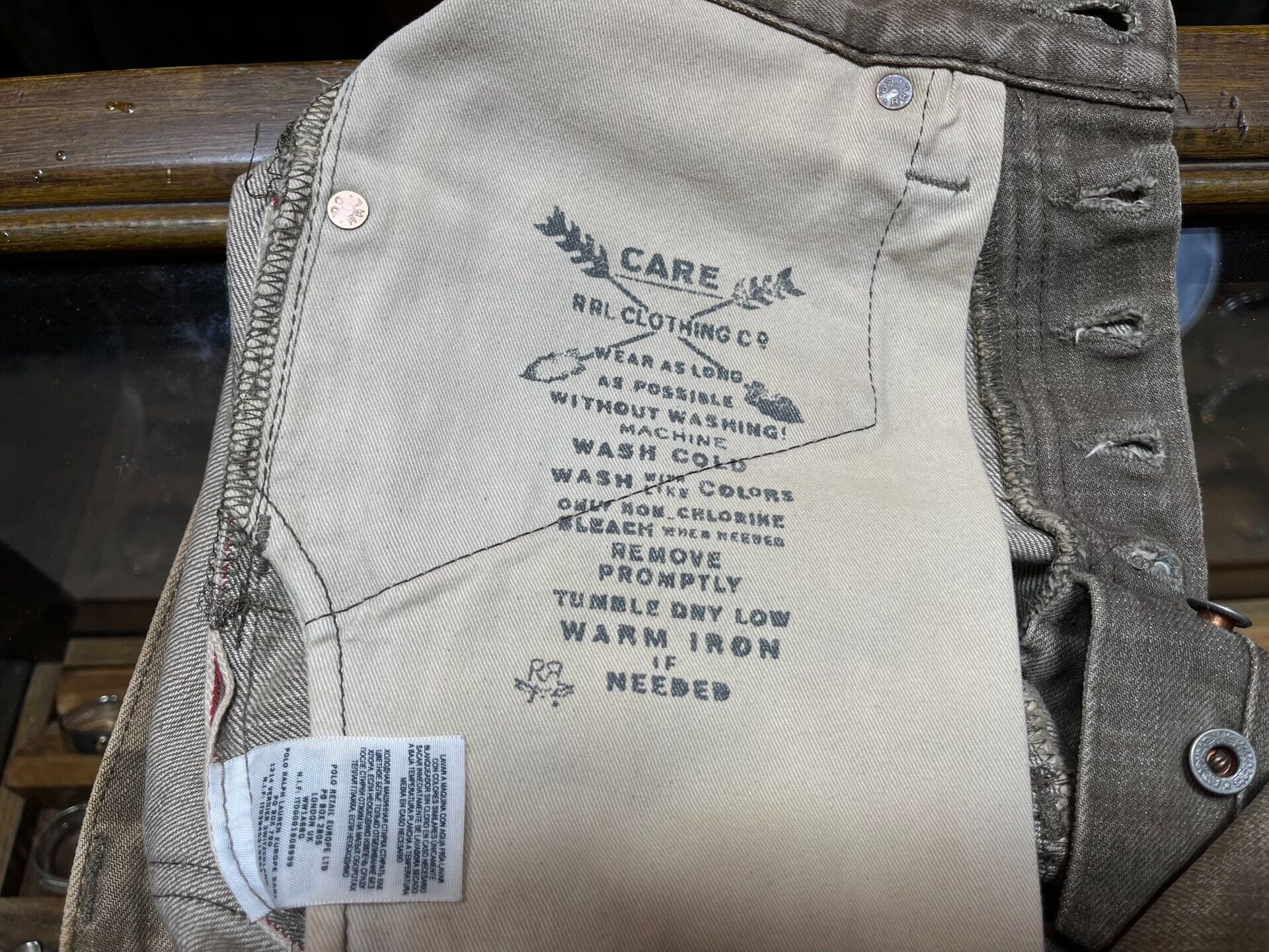 RRL Ralph Lauren vintage rrl distressed denim pants by ralph lauren Size US 30 / EU 46 - 6 Thumbnail