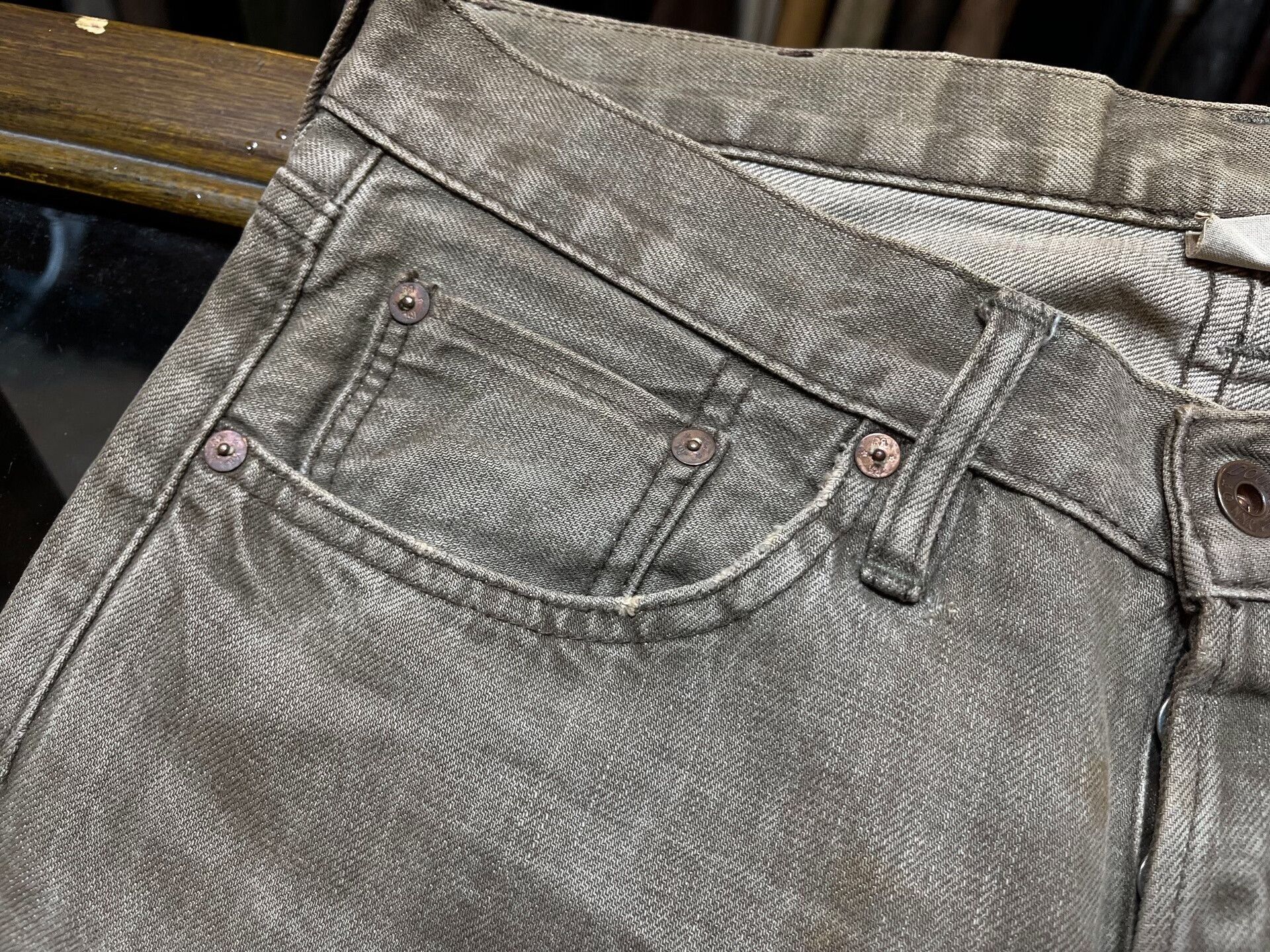 RRL Ralph Lauren vintage rrl distressed denim pants by ralph lauren Size US 30 / EU 46 - 5 Thumbnail