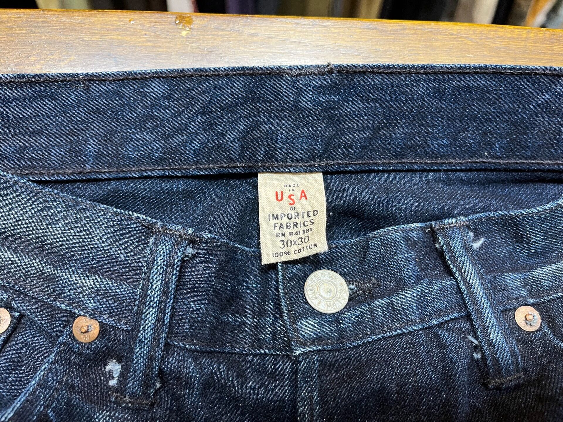 RRL Ralph Lauren vintage rrl dark denim jeans by ralph lauren Size US 30 / EU 46 - 3 Thumbnail