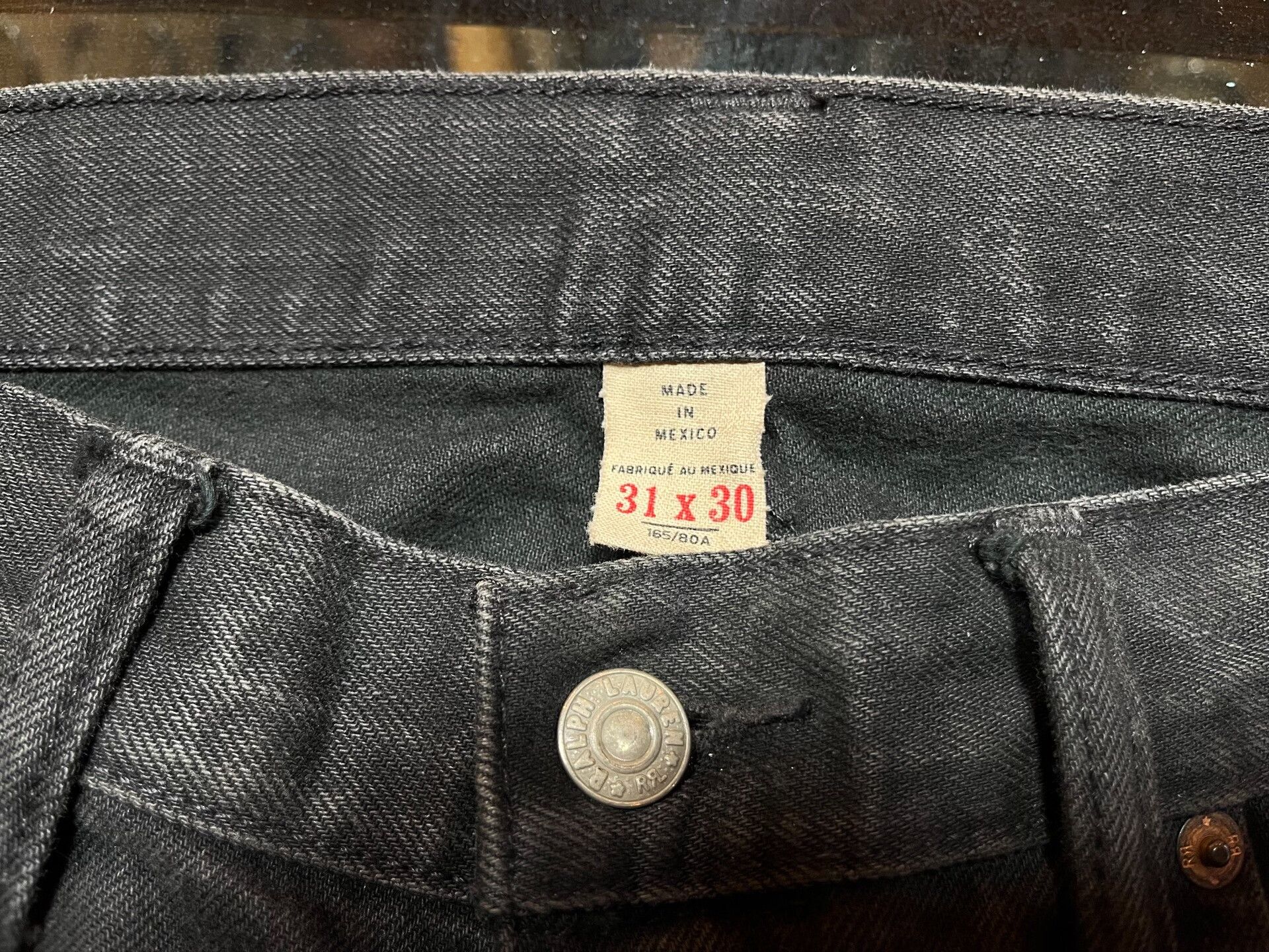 RRL Ralph Lauren RRL Black Denim Jeans by Ralph Lauren Size US 31 - 3 Thumbnail