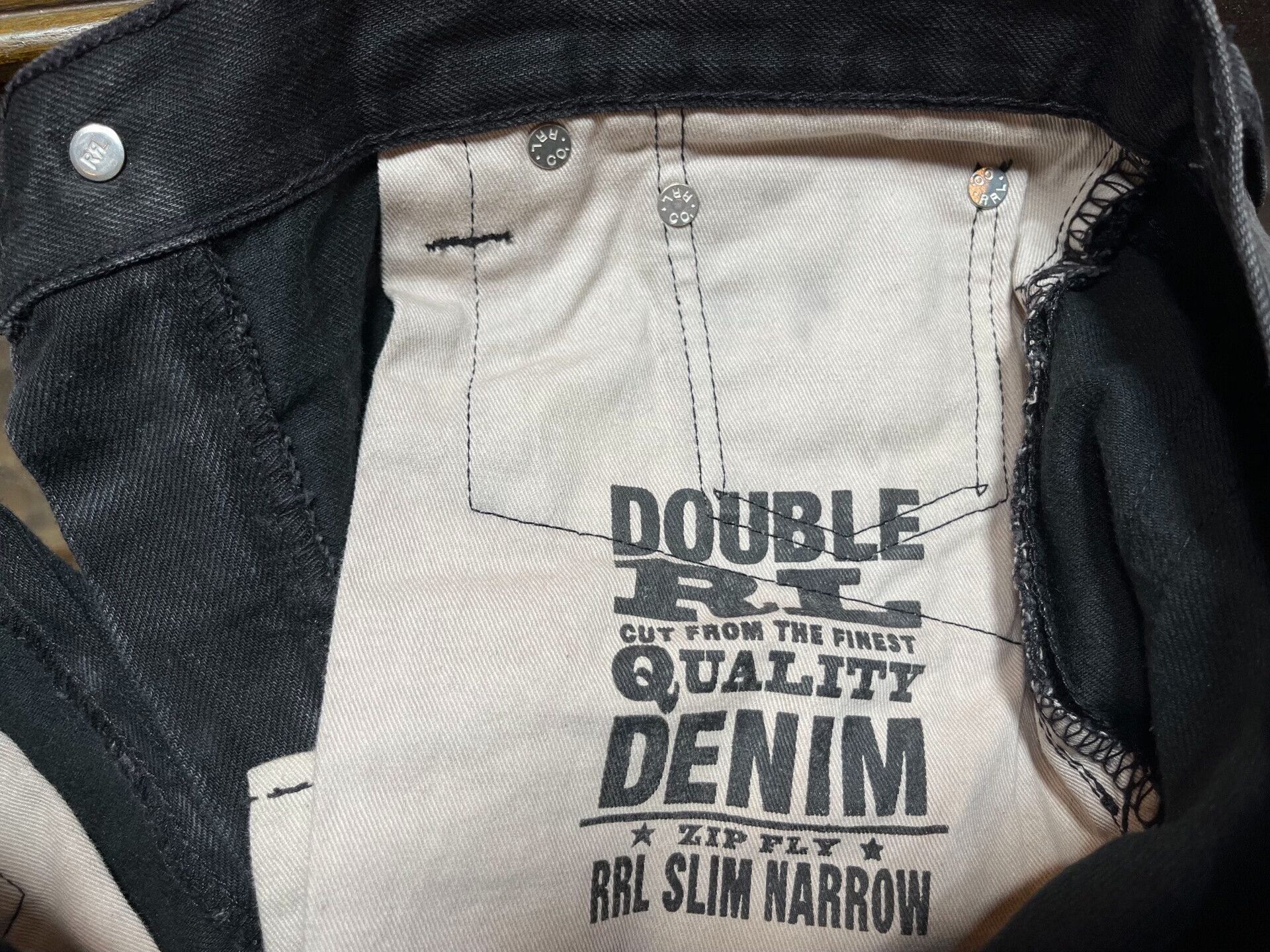 RRL Ralph Lauren RRL Black Denim Jeans by Ralph Lauren Size US 31 - 5 Thumbnail