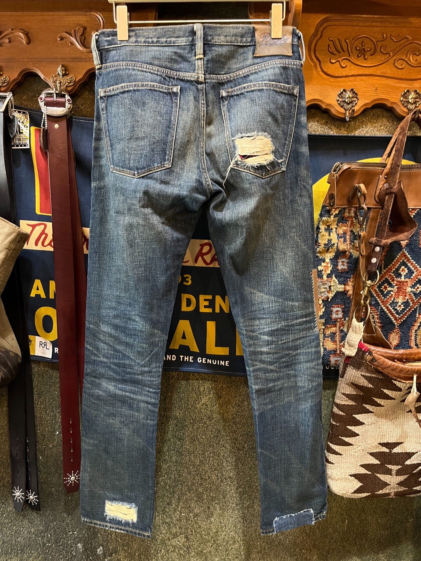 RRL Ralph Lauren patched denim jeans by ralph lauren Size US 31 - 2 Thumbnail